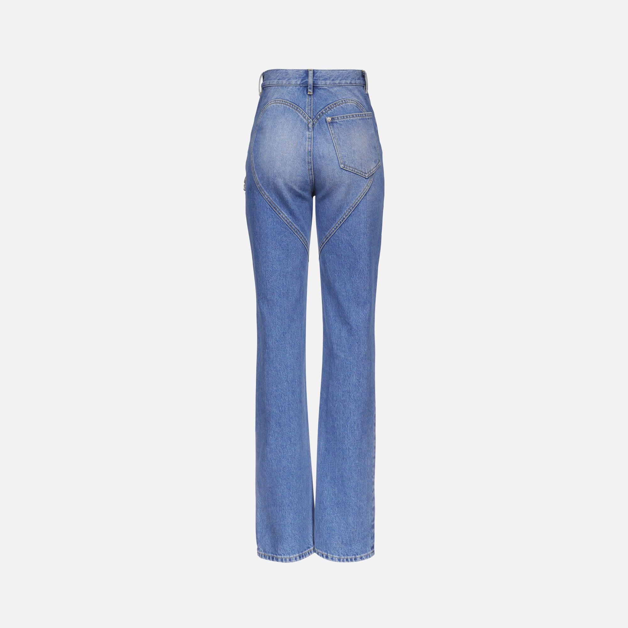 Area Distressed Crystal Jean - Light Indigo Female Product Image