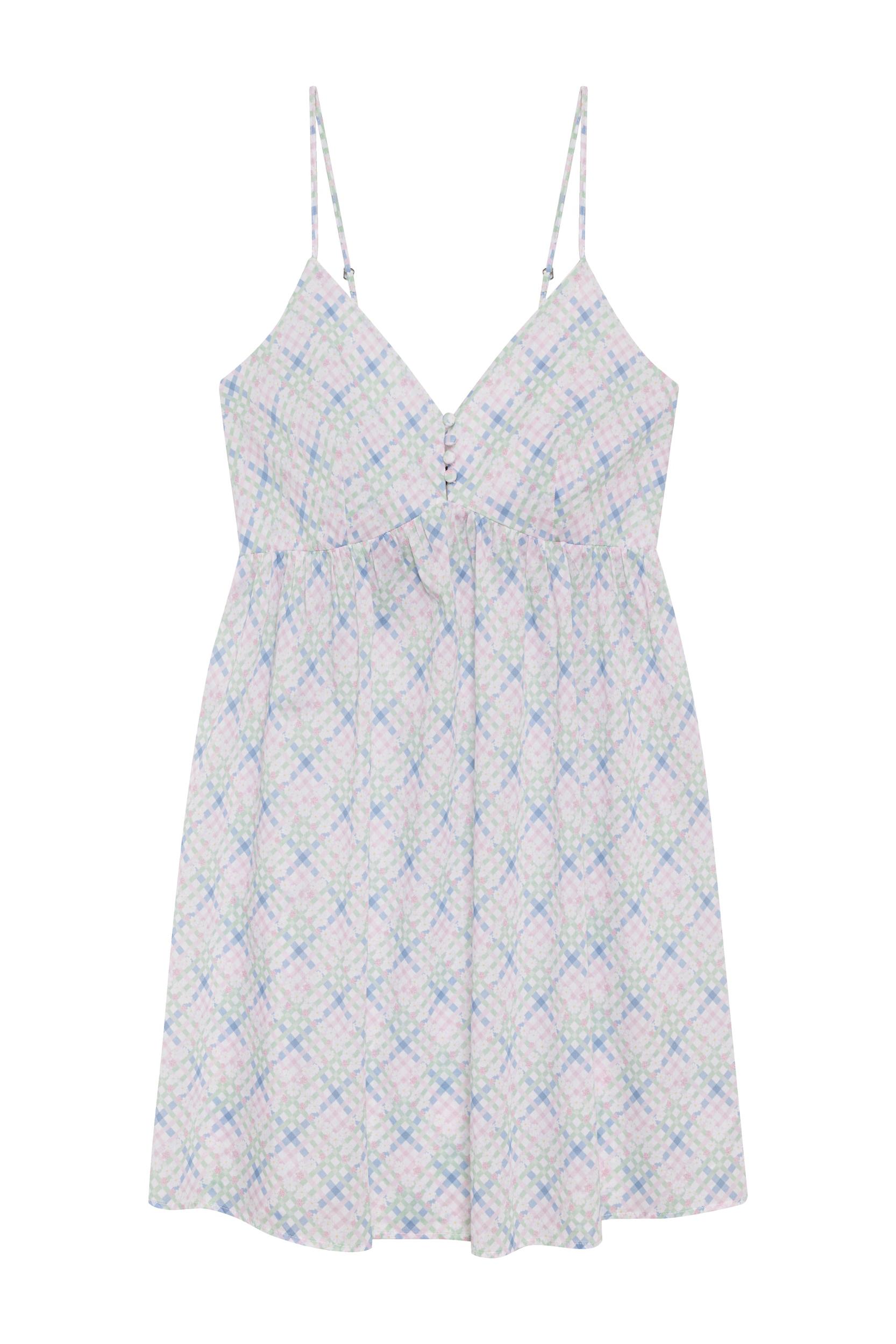 Airy Poplin Mini Dress - Cottage Meadow Product Image