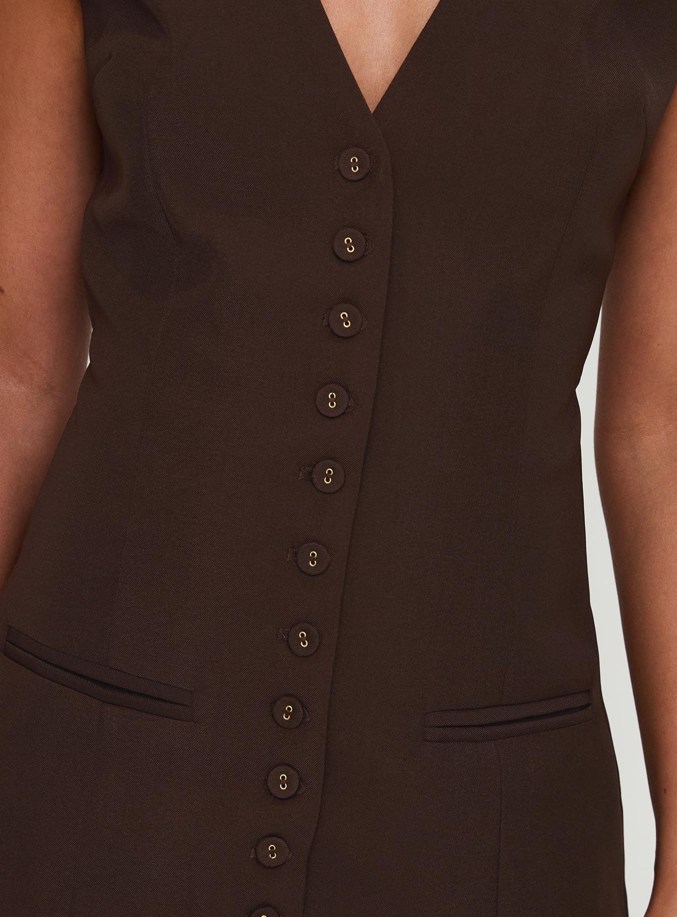 Laire Mini Dress Chocolate Product Image