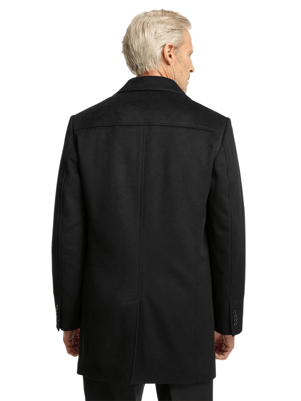 Wool Blend Topcoat - Black Product Image