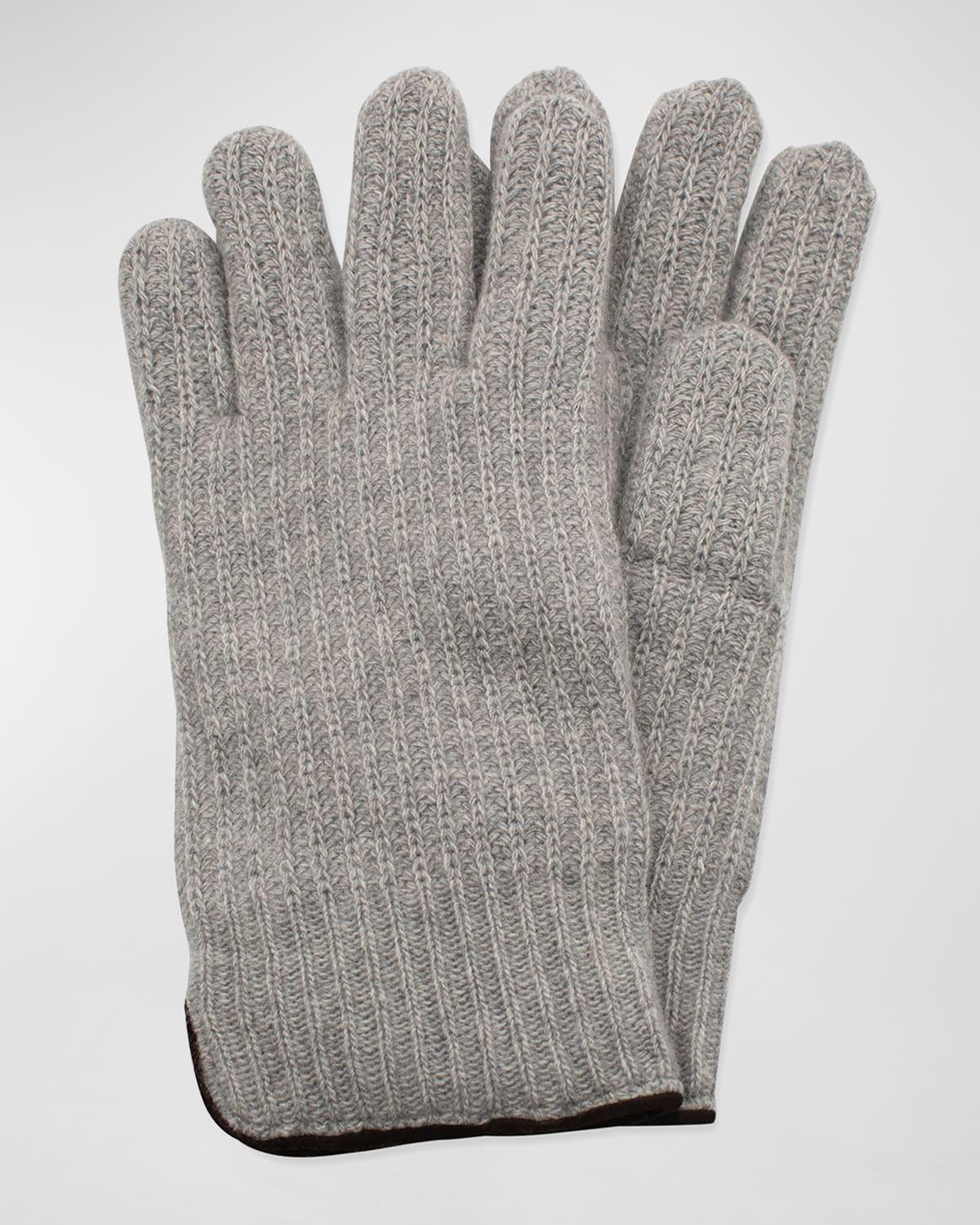 Mens Rbbed Cashmere Gloves Product Image