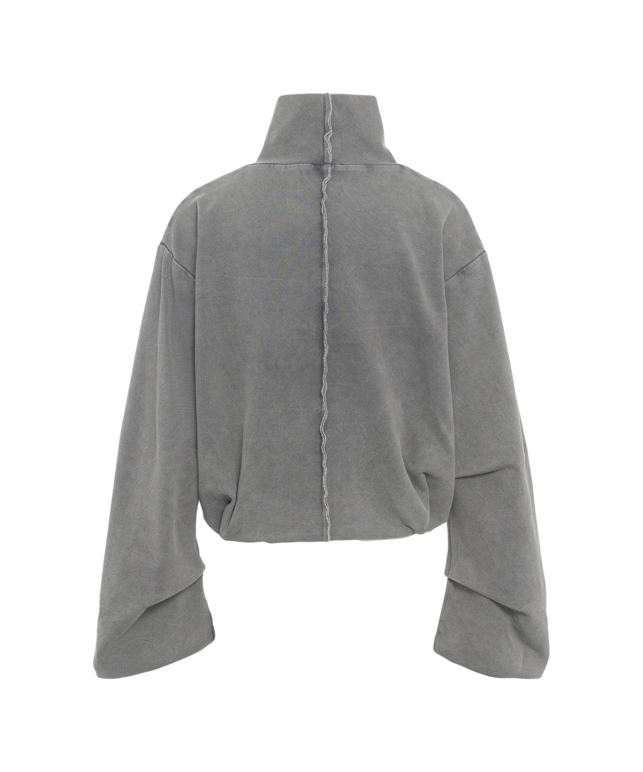 Cropped sweatshirt with zip Product Image