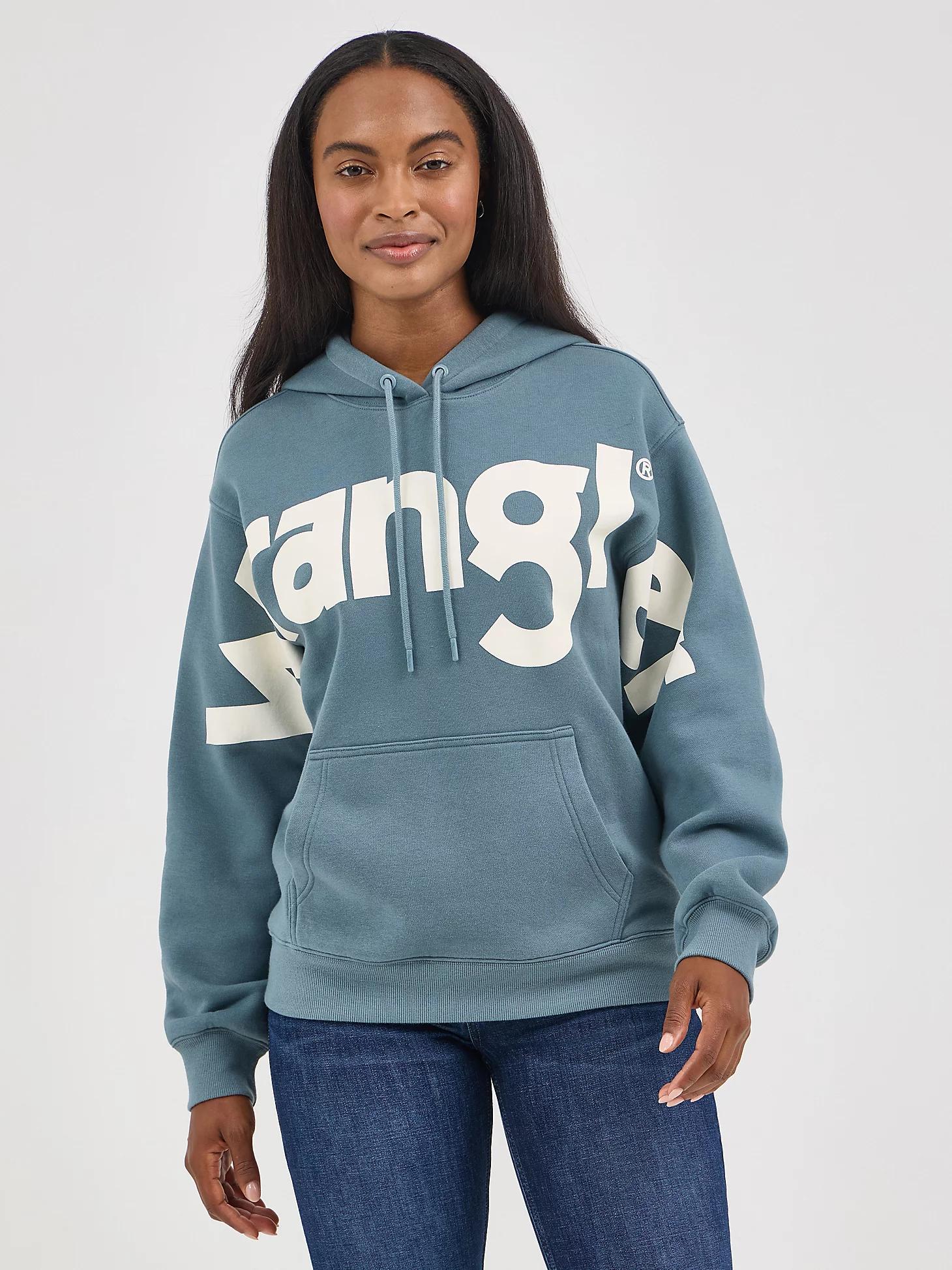 Women's Wrangler Bold Logo Hoodie in Azure Product Image