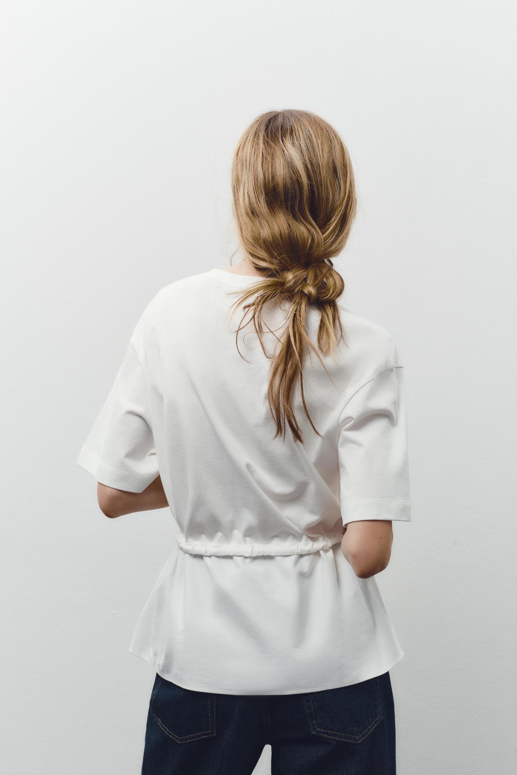 MIXED POPLIN T-SHIRT Product Image