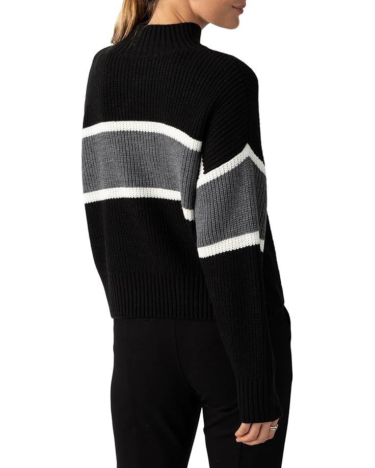 Women's Sanctuary Mock Neck Stripe Sweater Product Image