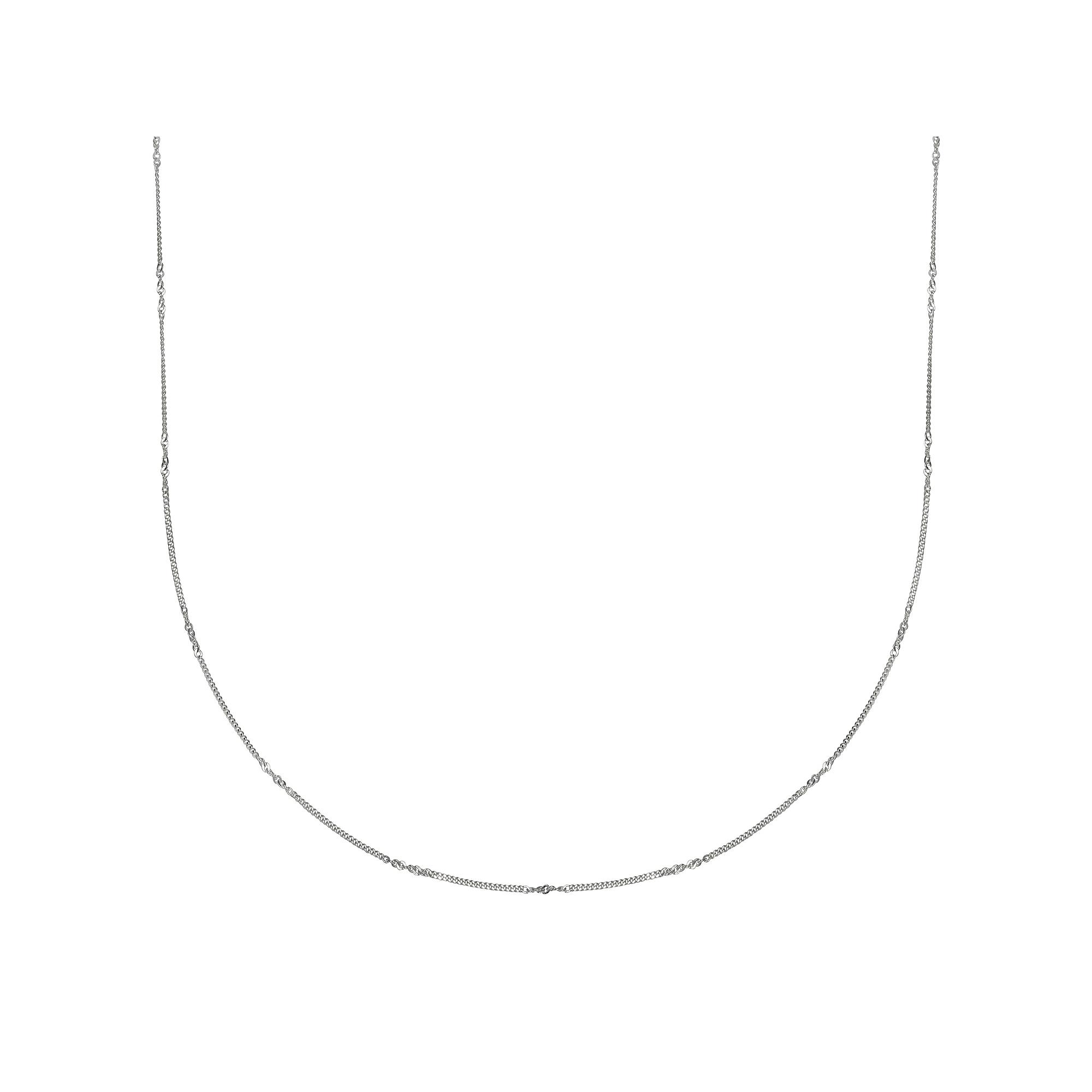 PRIMROSE Sterling Silver Flat Curb Chain Necklace, Women's, Size: 18" Product Image