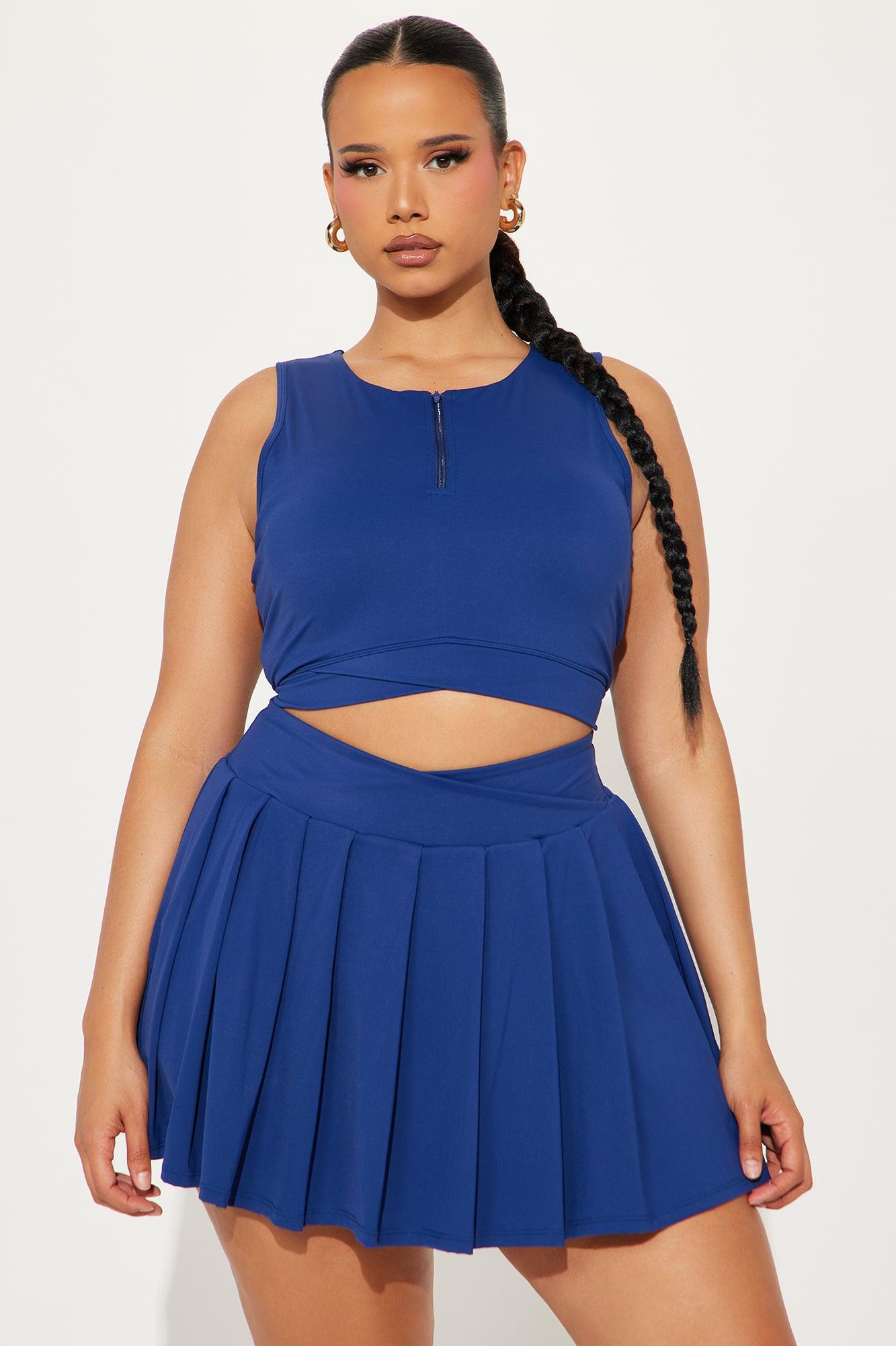 Courtside Cool Quarter Zip Active Top - Midnight Blue Product Image