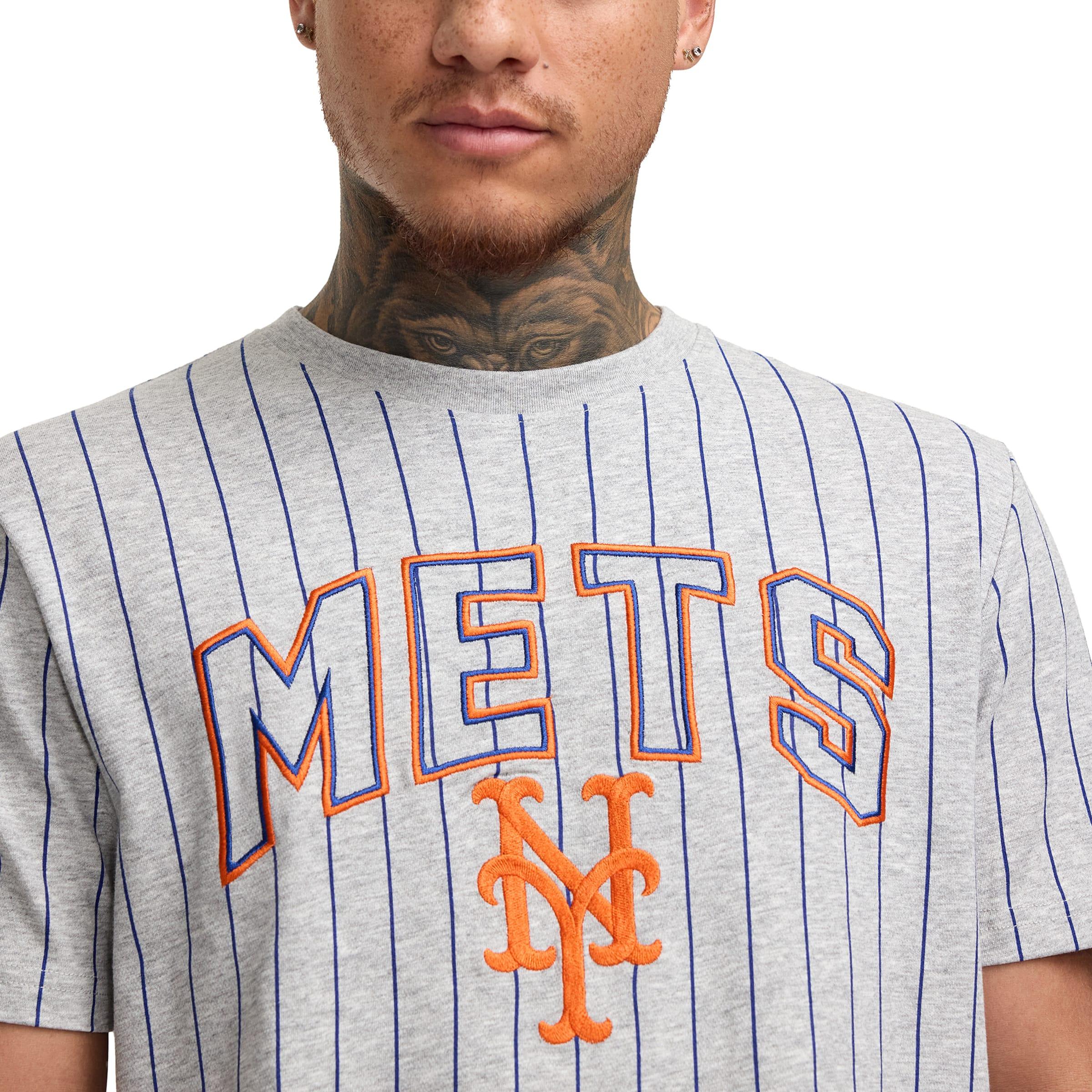 Brooklyn Dodgers Throwback Gray Pinstripe T-Shirt Male Product Image