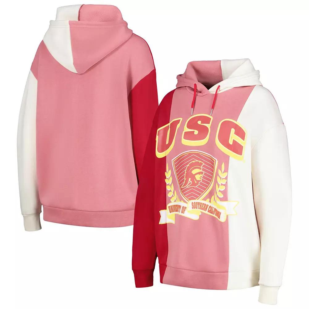 Women's Gameday Couture Cardinal USC Trojans Hall of Fame Colorblock Pullover Hoodie, Size: 2XL, Red Product Image
