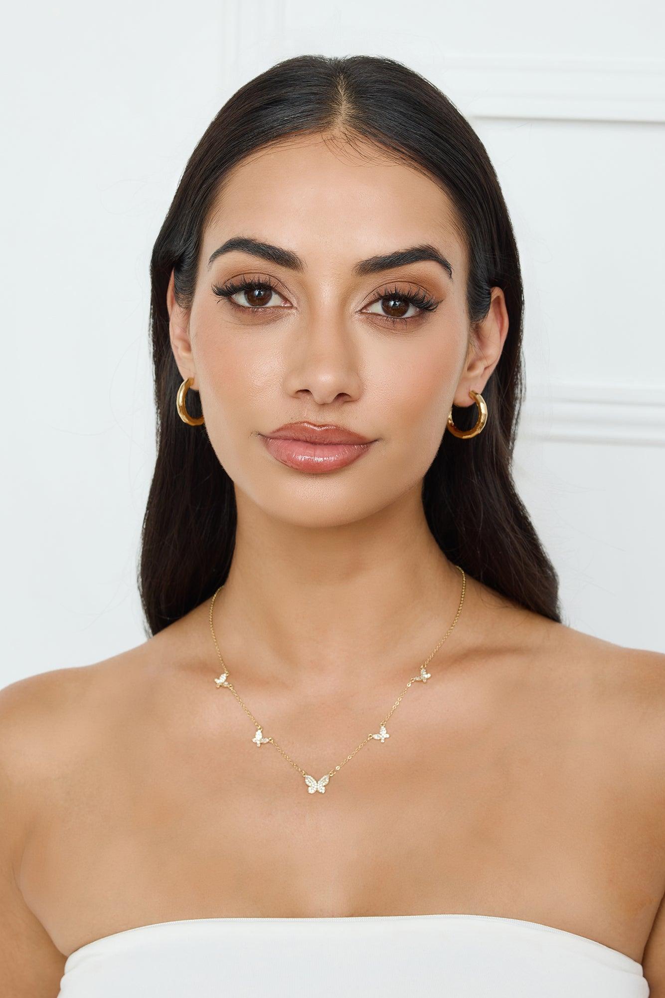 Butterfly Love Necklace Gold Product Image