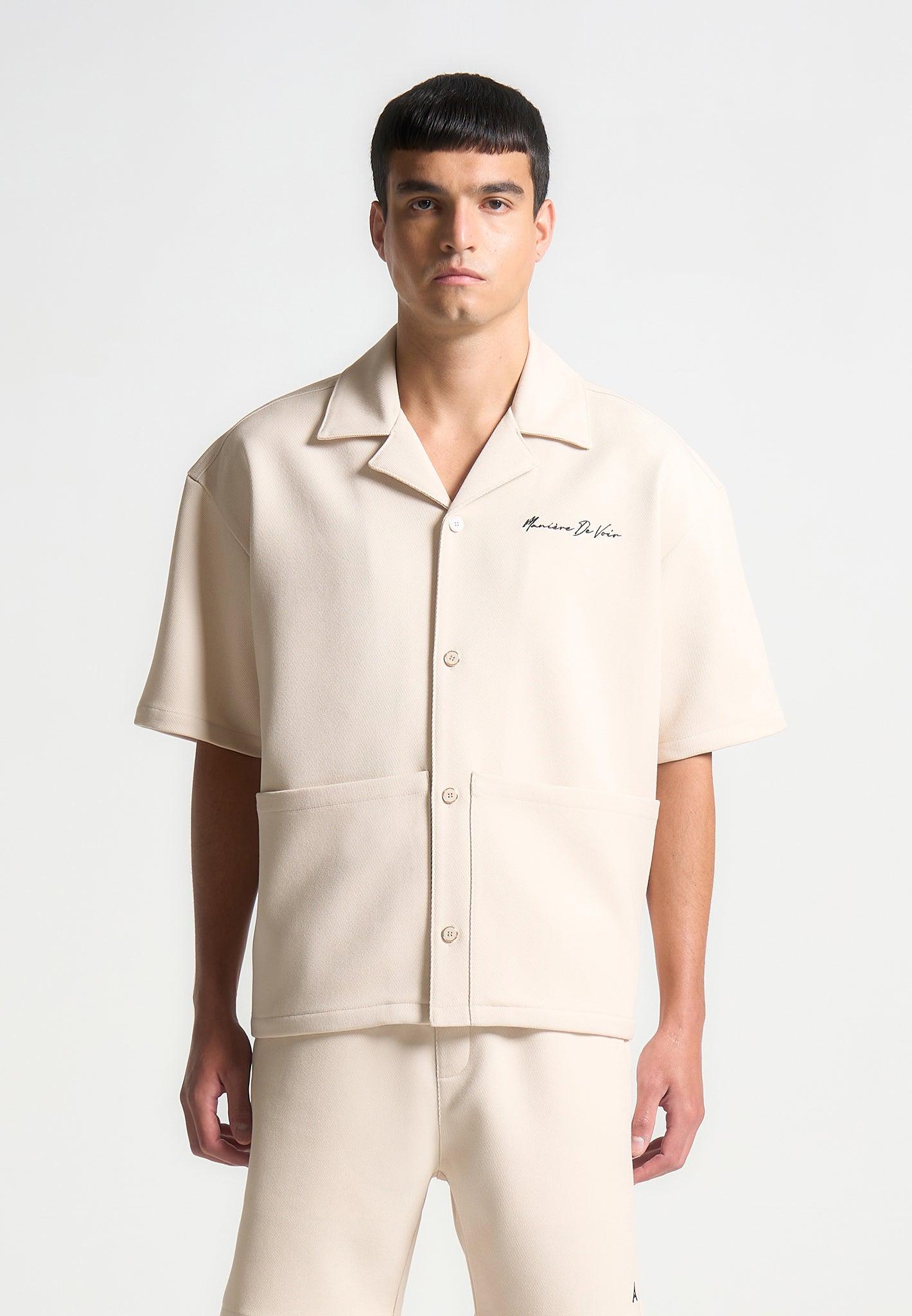 Eiffel Twill Shirt - Cream Male Product Image