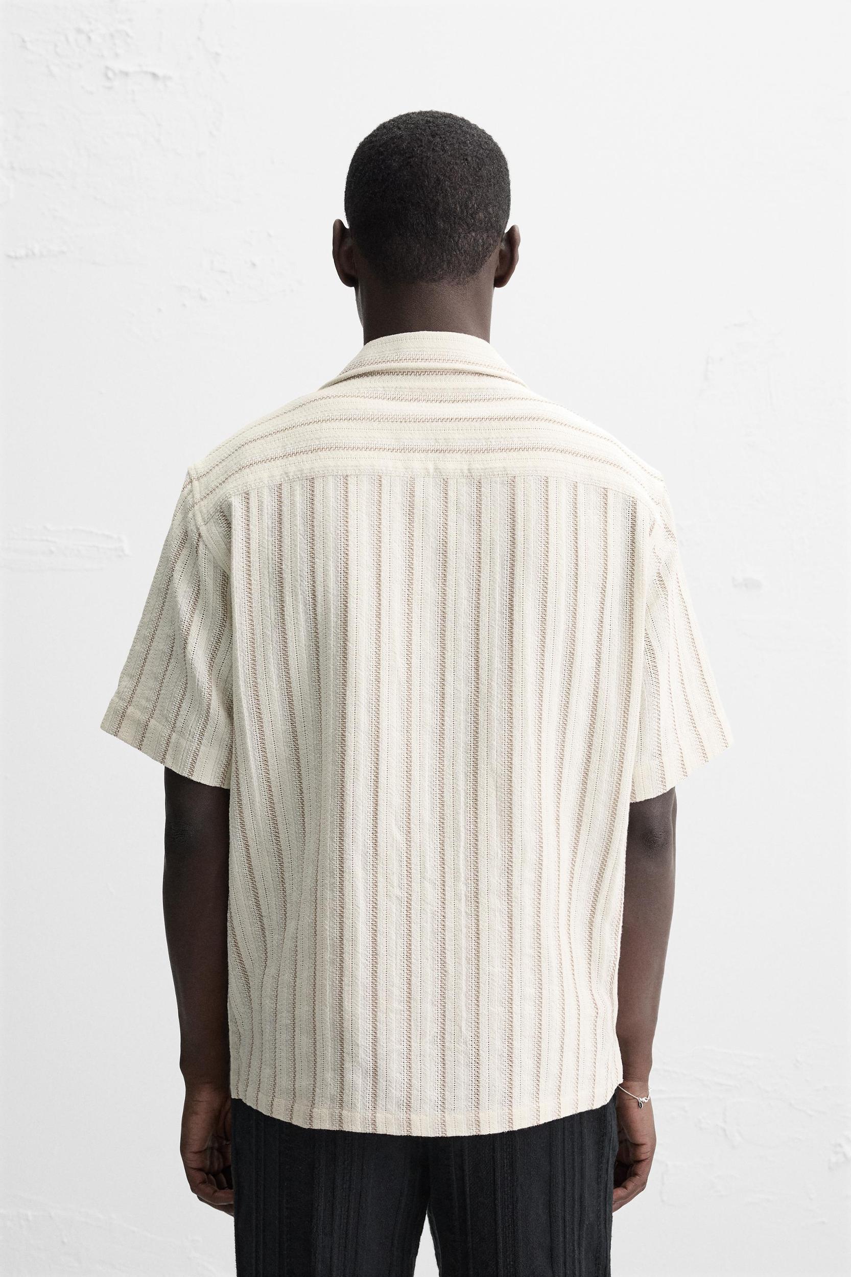 TEXTURED STRIPE SHIRT Product Image