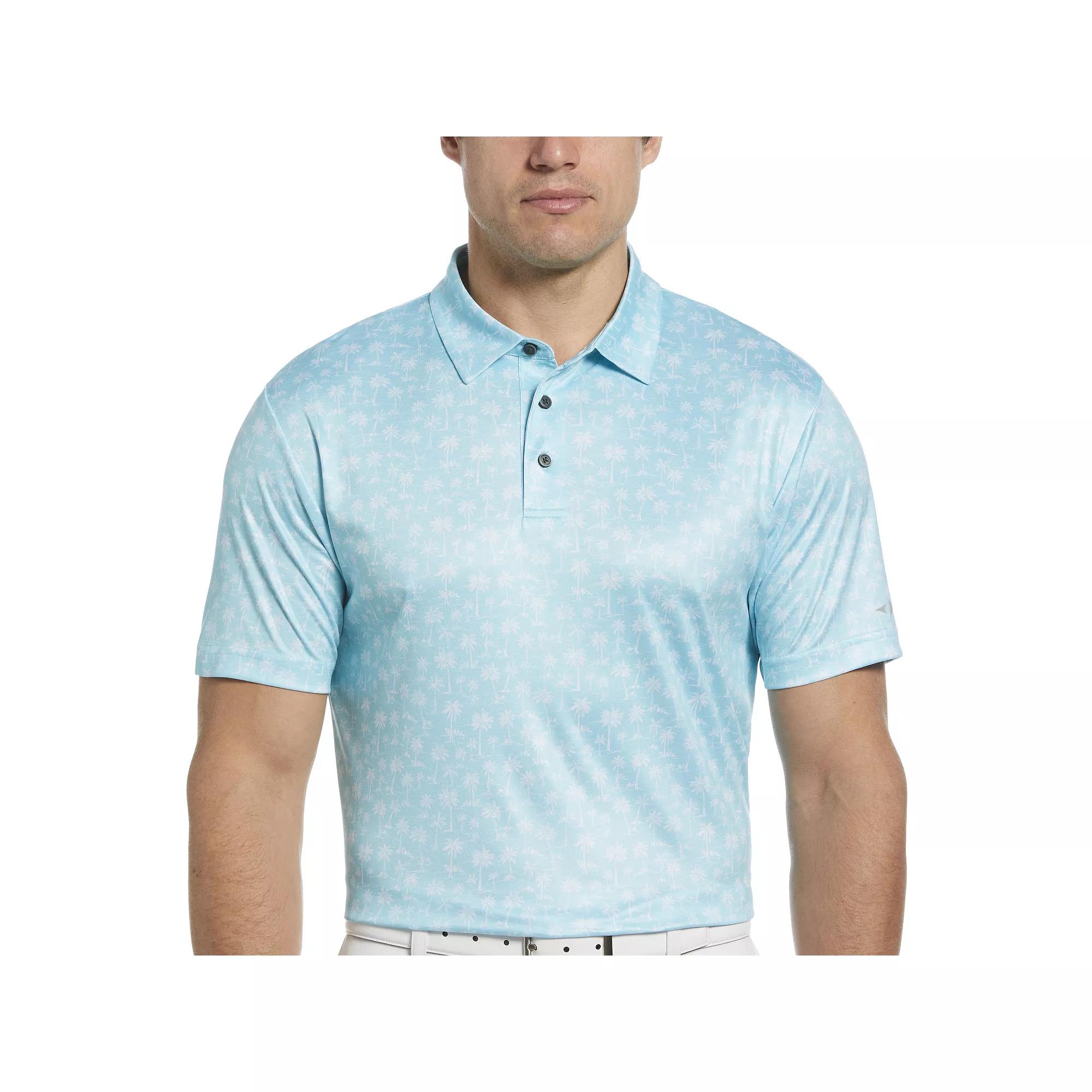 Men's Grand Slam Allover Mini Palm Print Golf Polo,  Product Image