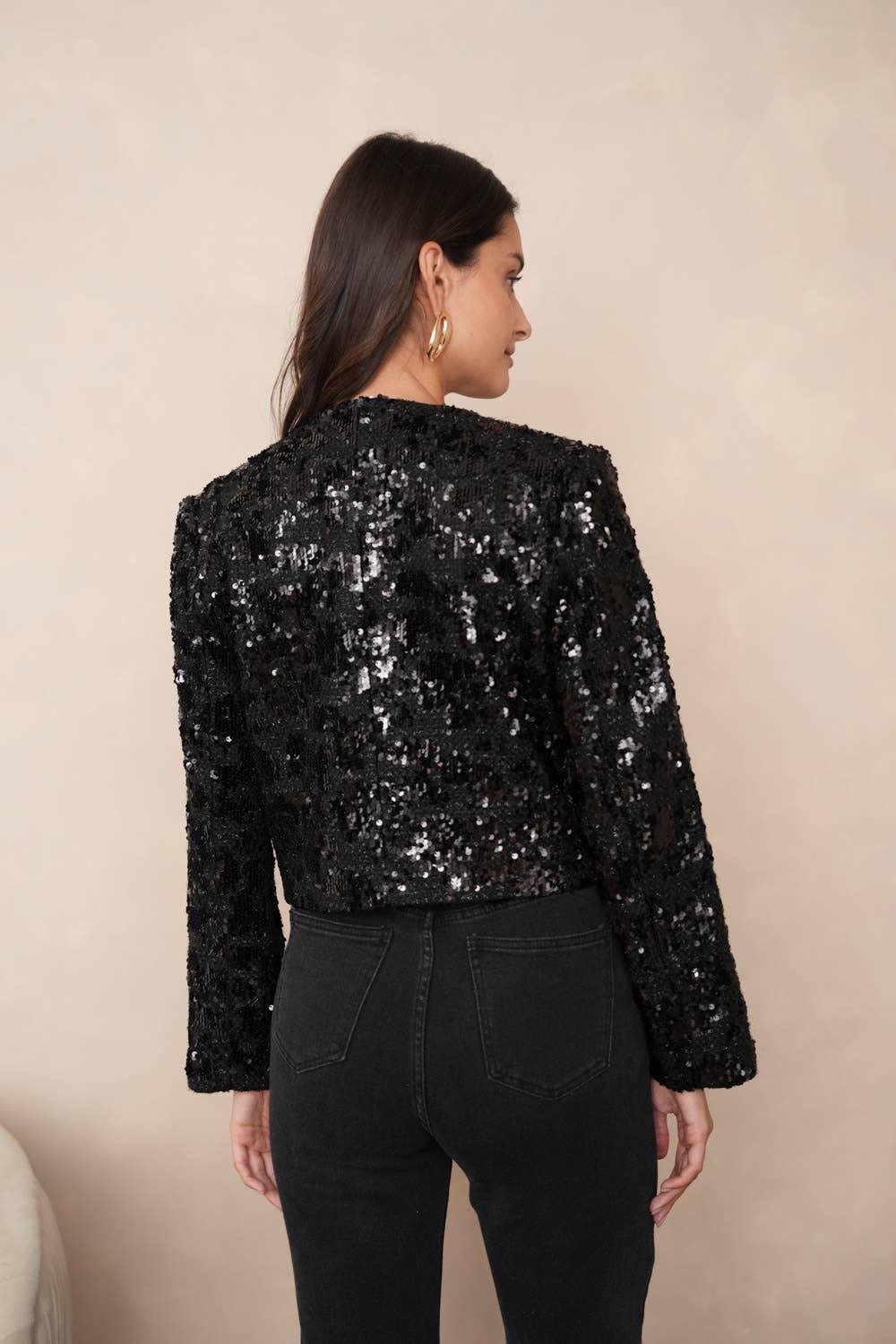 Sequin Tweed Jacket Product Image