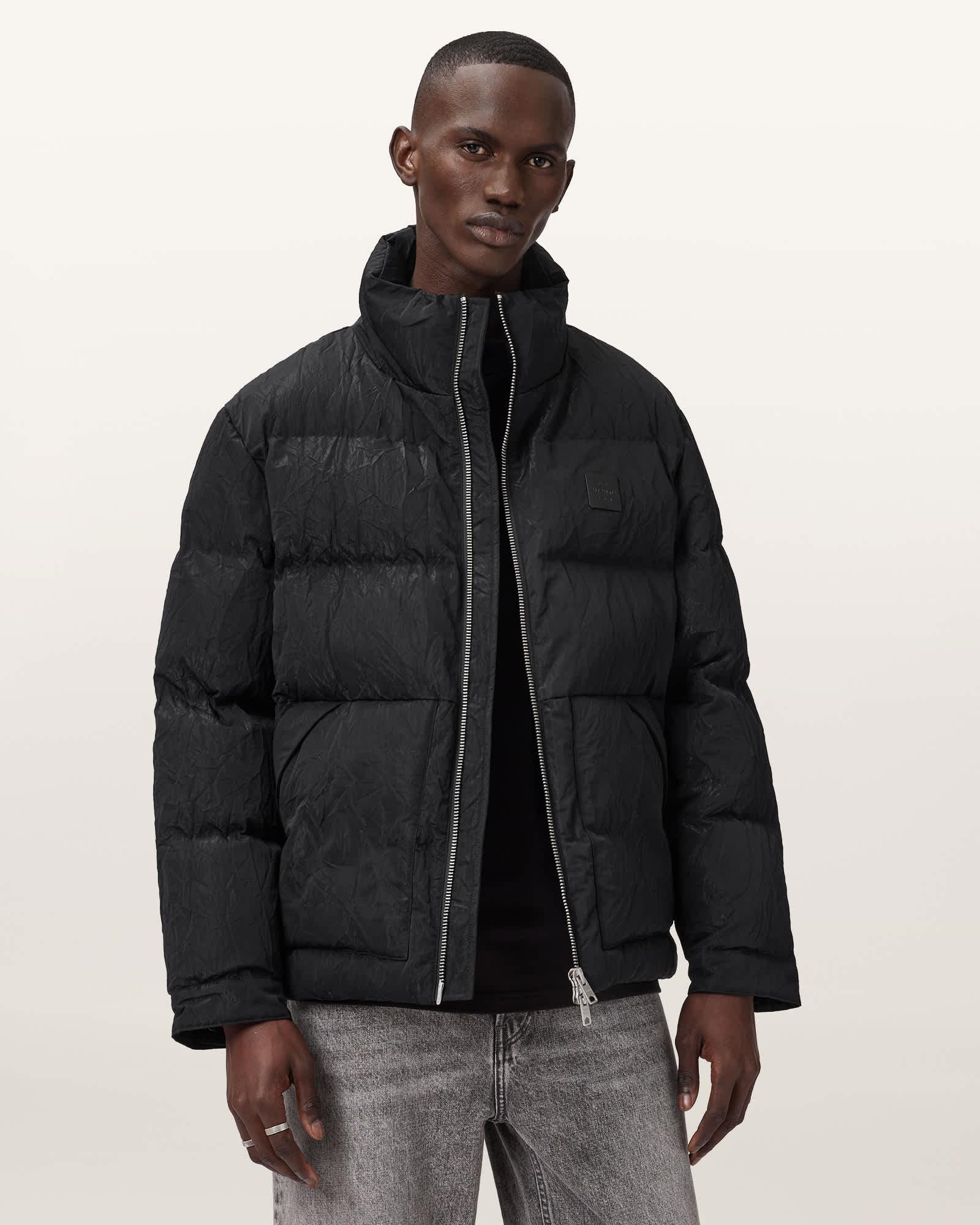 Pulse Quilted Puffer Jacket Black | ALLSAINTS US Product Image