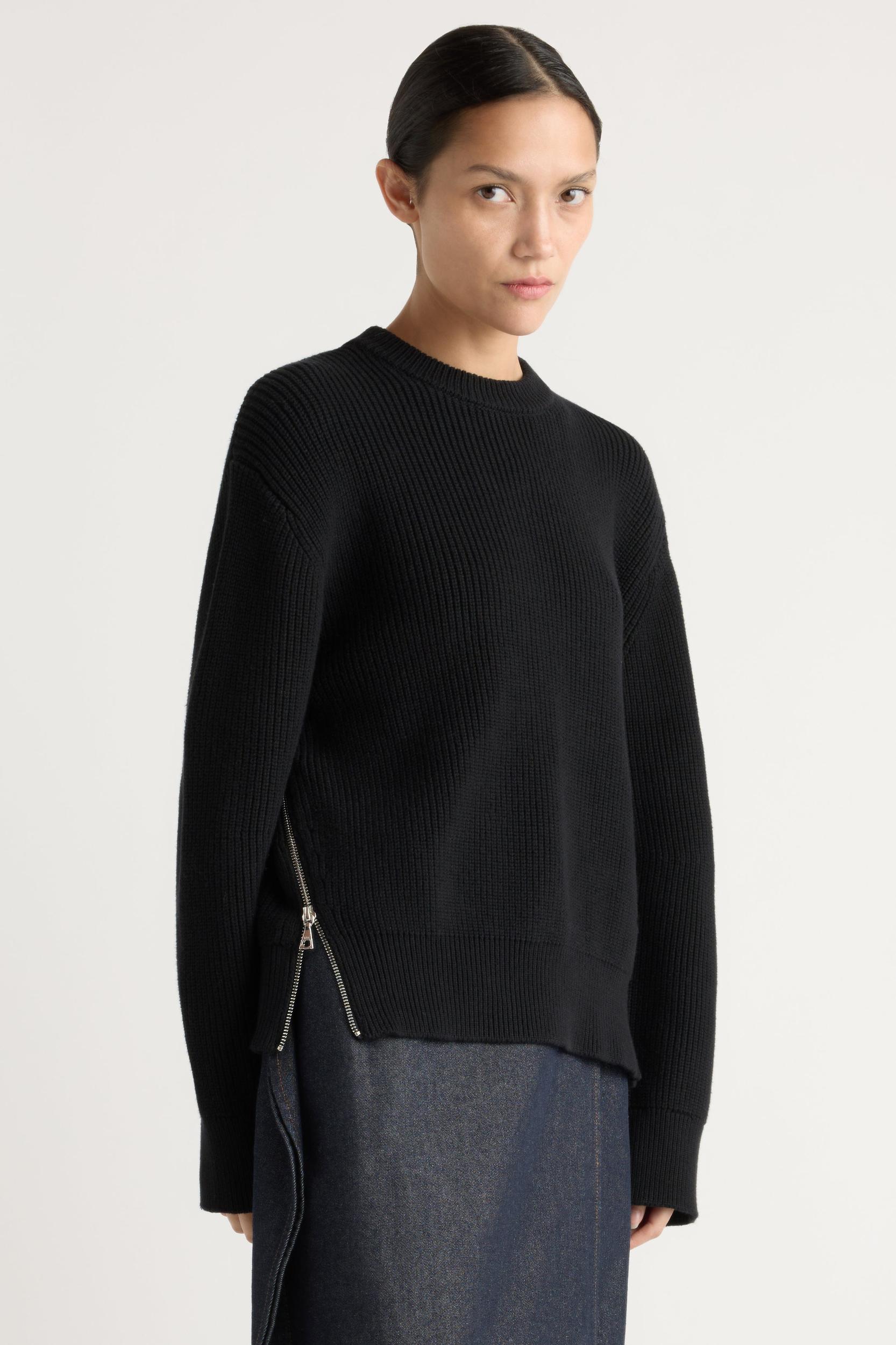 Tate Organic Cotton Side-Zip Sweater Product Image