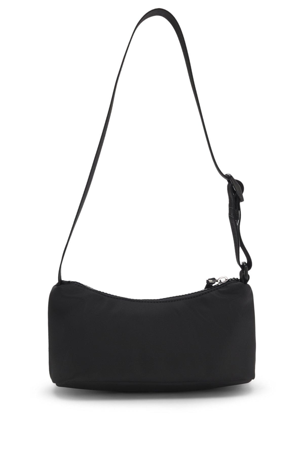 Small hobo bag with tonal rubberized logo Product Image