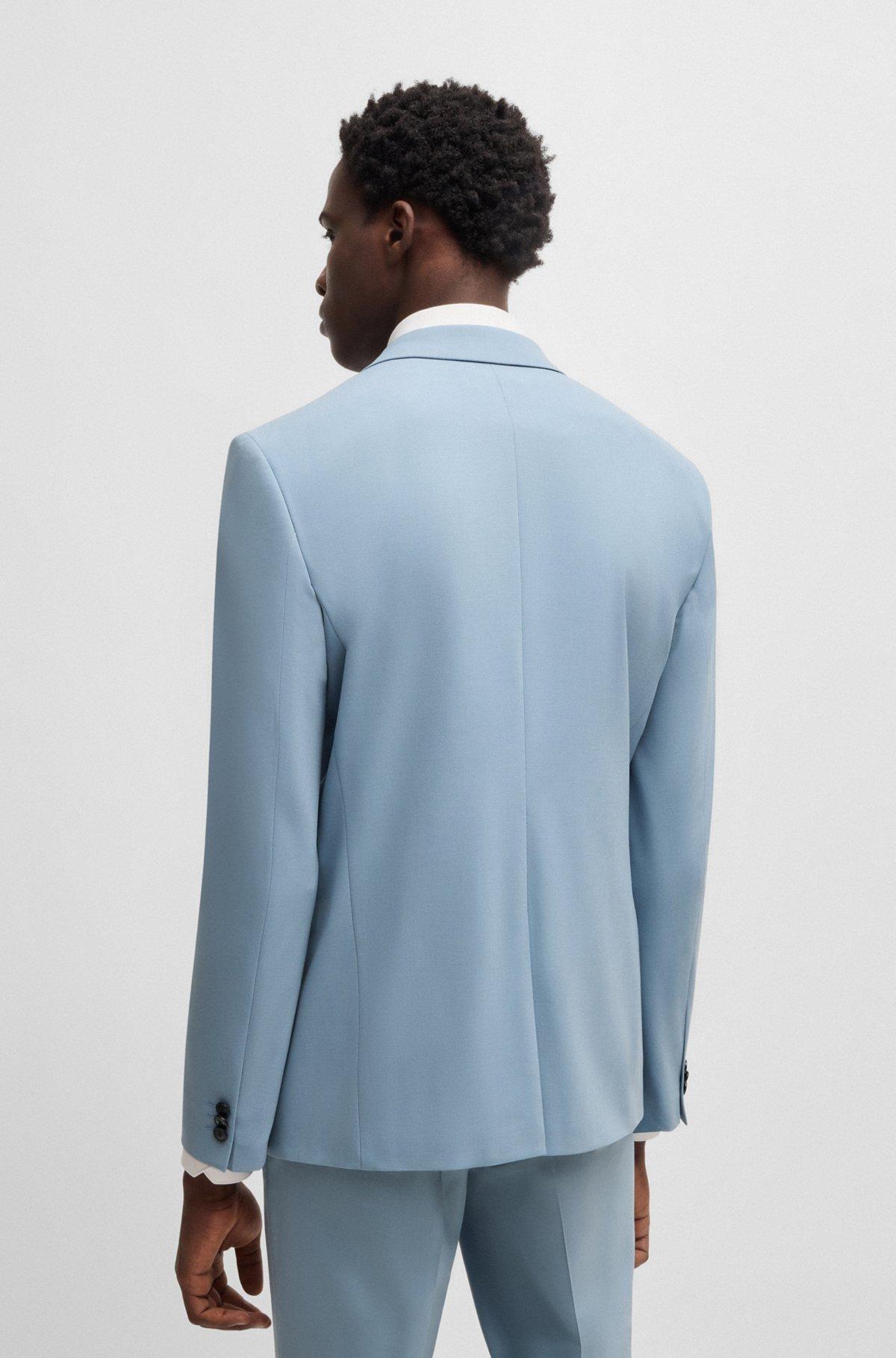 Extra-slim-fit blazer in wool-blend poplin Product Image