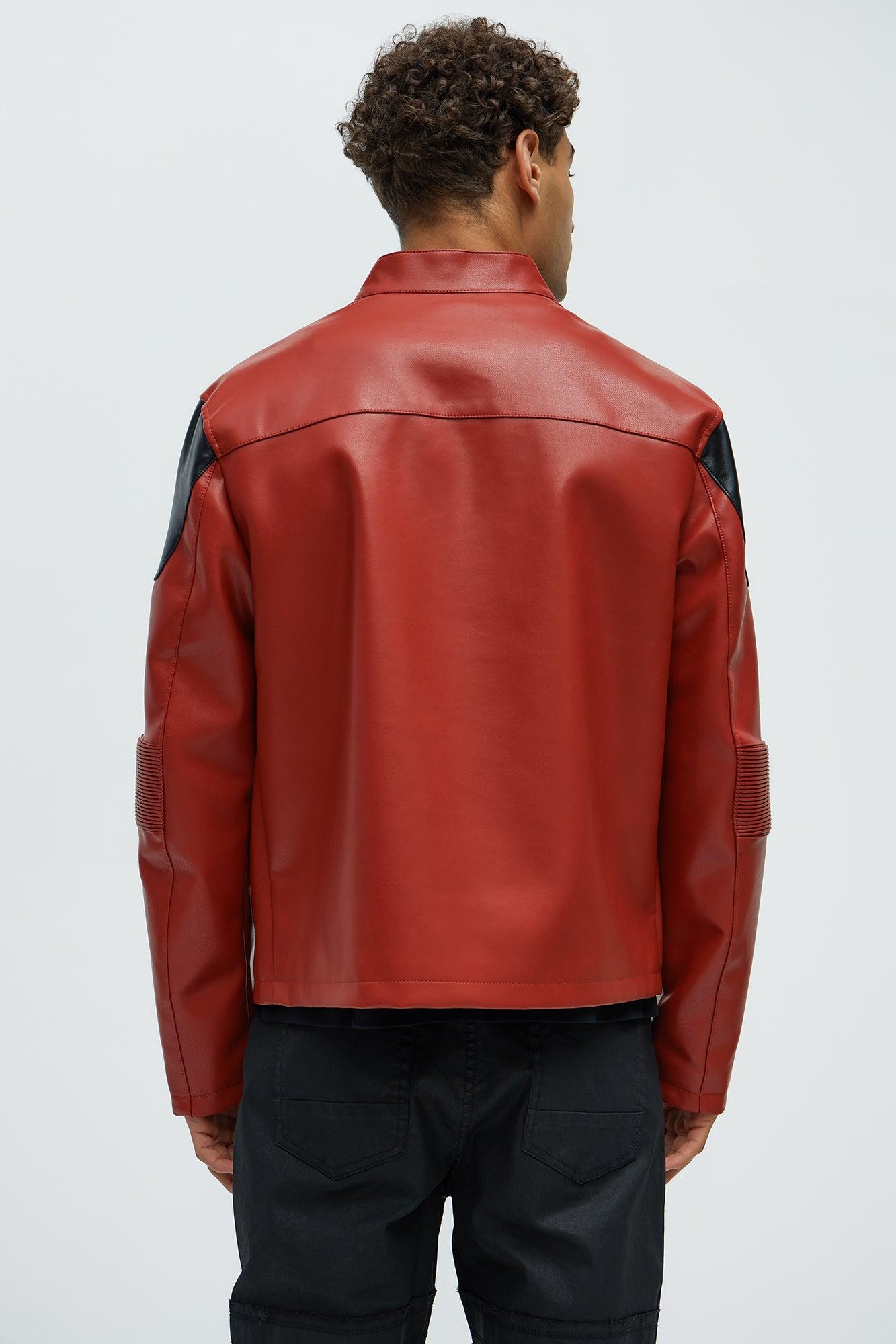 Saber Tooth Zip Up Jacket - Red/combo Product Image