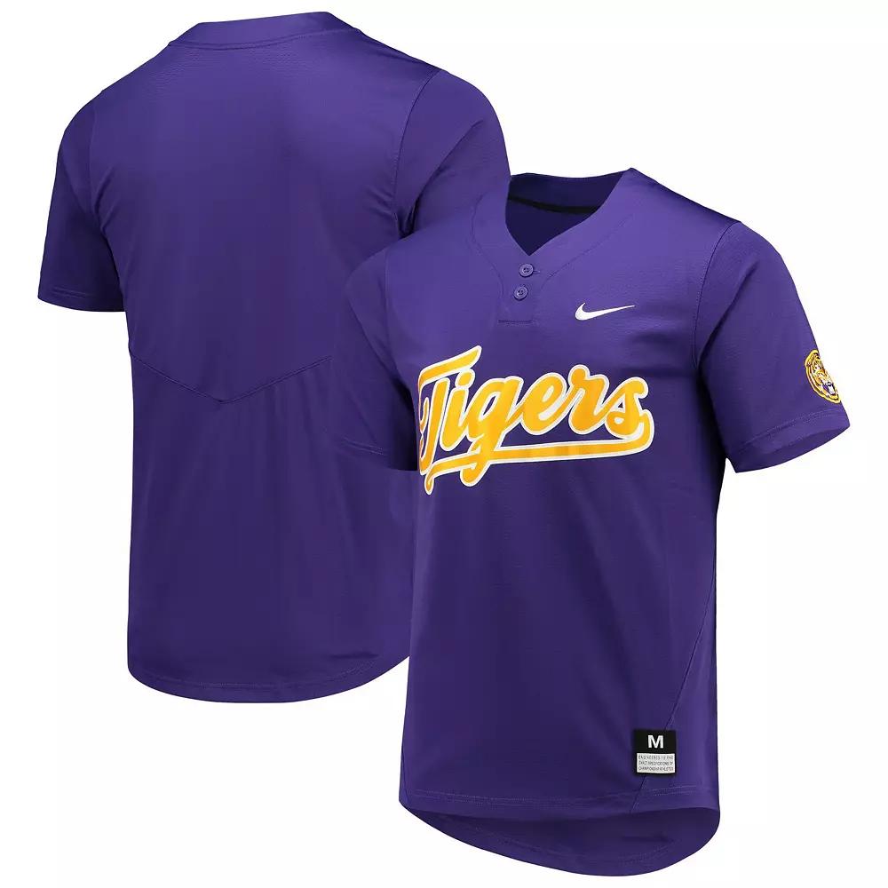 Unisex Nike Purple LSU Tigers Two-Button Replica Softball Jersey, Men's, Size: XL Product Image