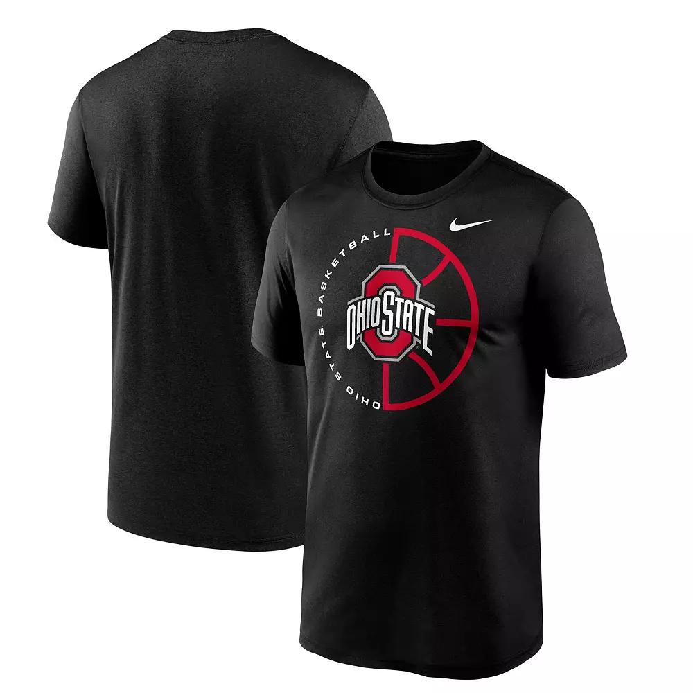 Men's Nike Black Ohio State Buckeyes Legend Basketball Icon Performance T-Shirt, Size: 2XL Product Image