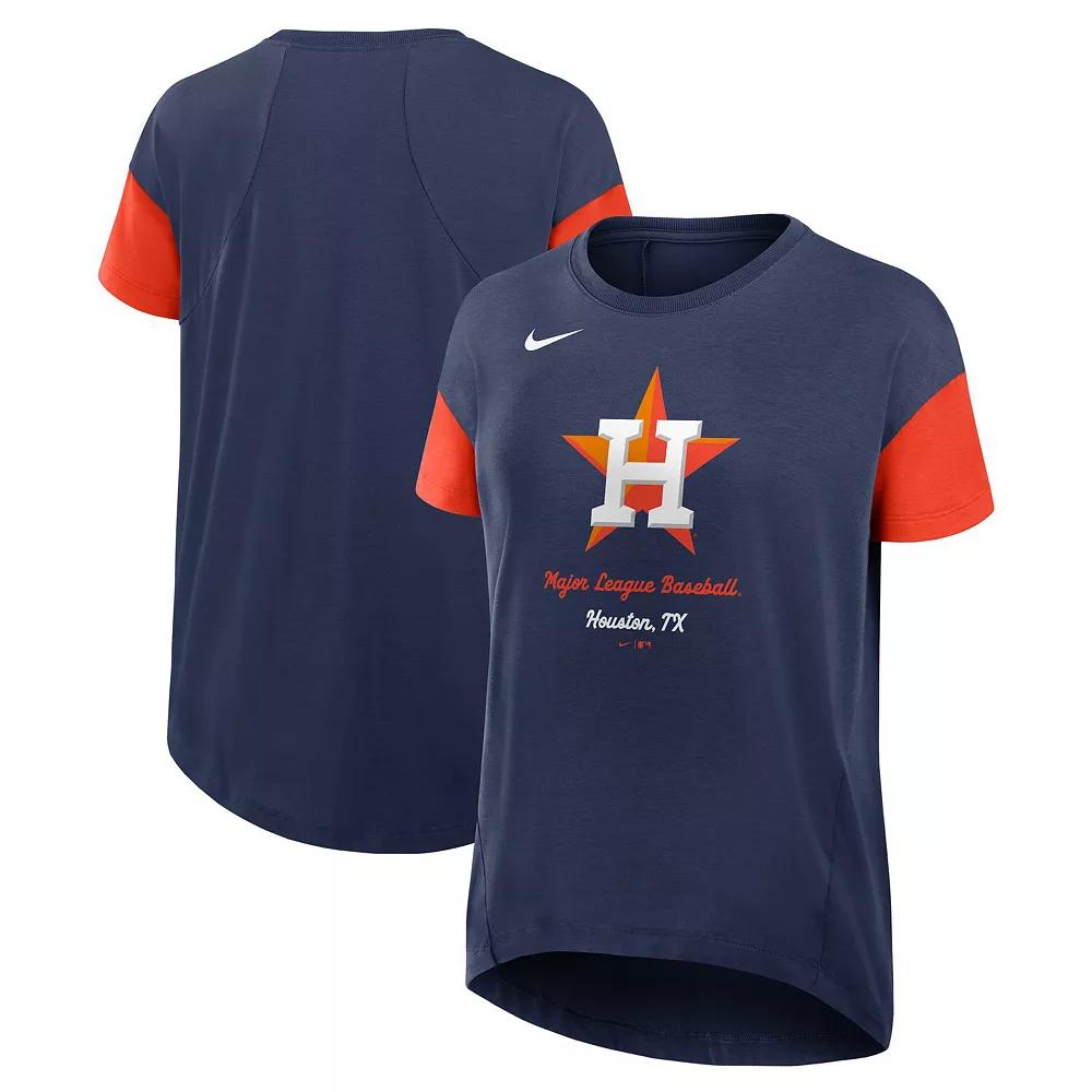 Women's Nike Navy Houston Astros Flowy Fashion T-Shirt,  Product Image