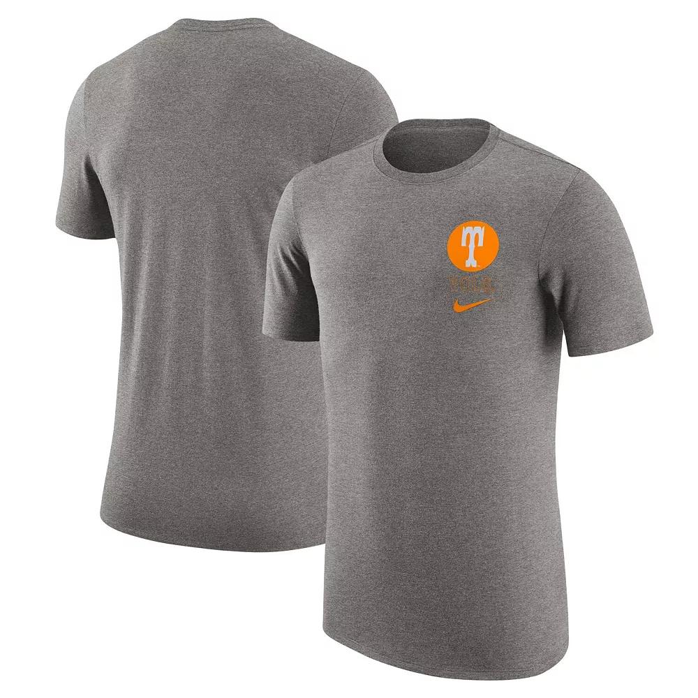 Men's Nike Heather Gray Tennessee Volunteers Retro Tri-Blend T-Shirt,  Product Image