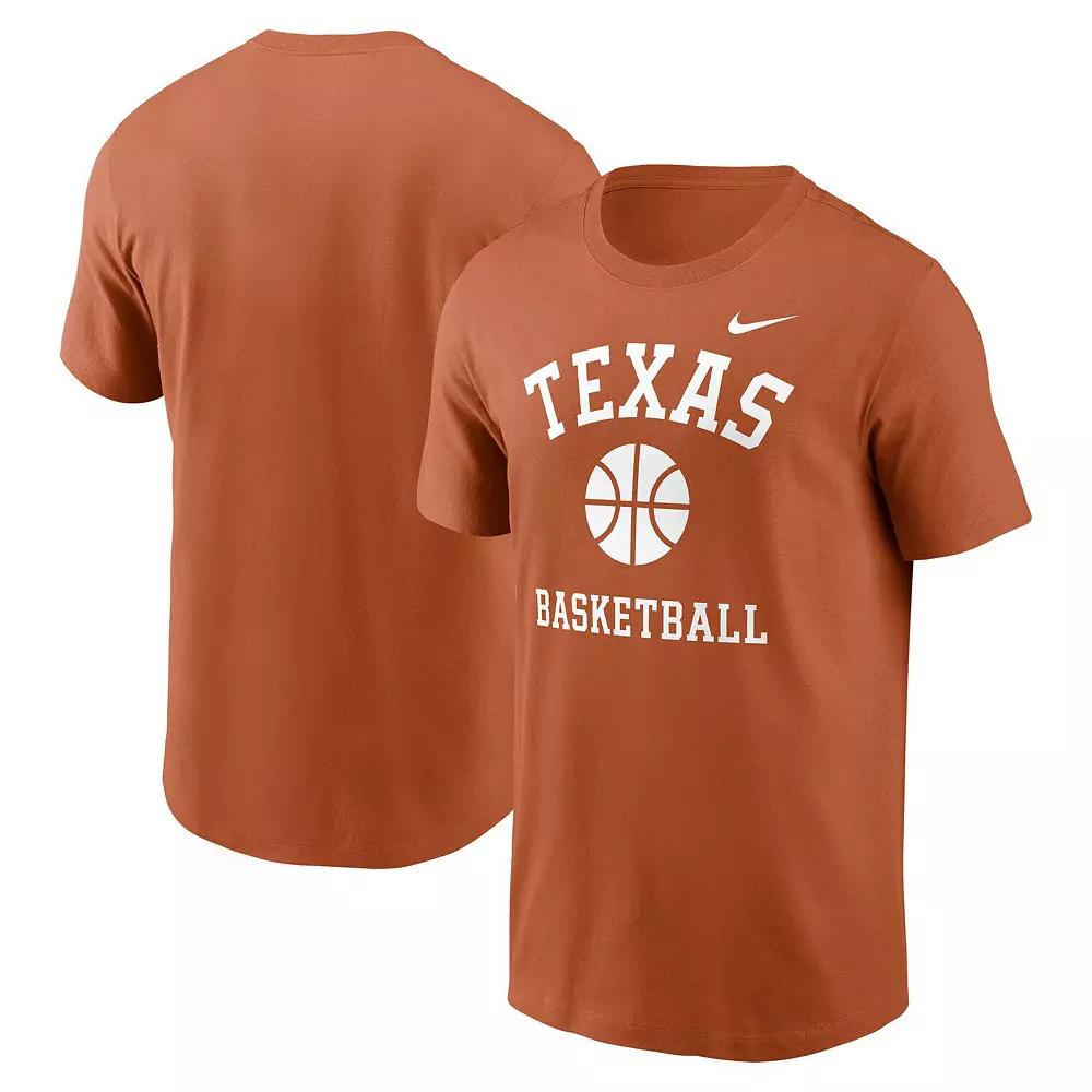 Men's Nike Texas Orange Texas Longhorns Basketball Icon T-Shirt,  Product Image