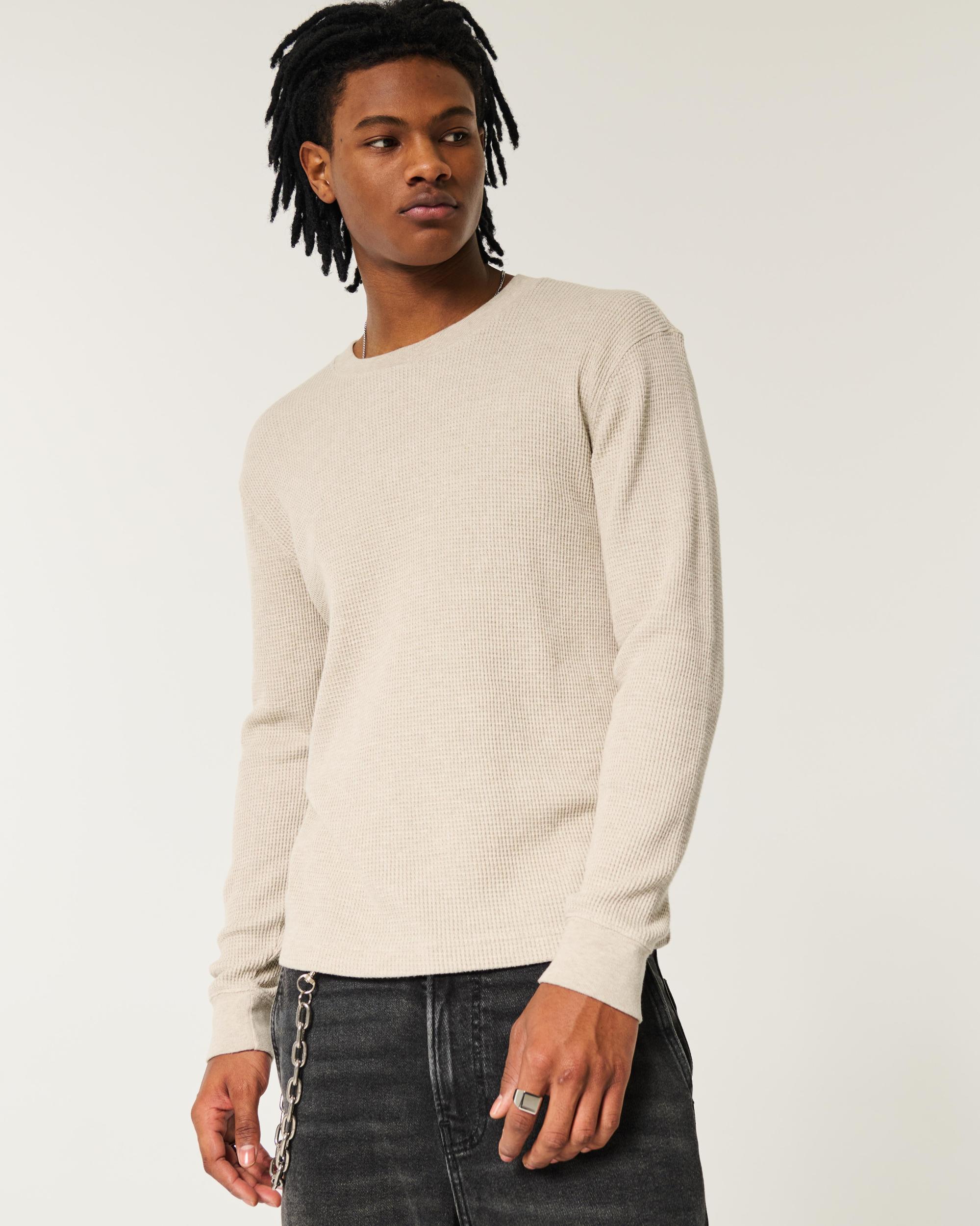 Long-Sleeve Thermal Crew T-Shirt Product Image