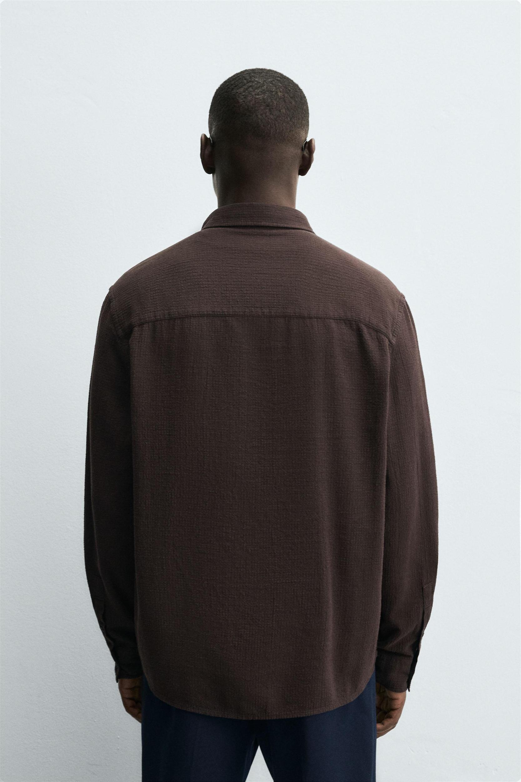 TEXTURED CHECKERED SHIRT Product Image