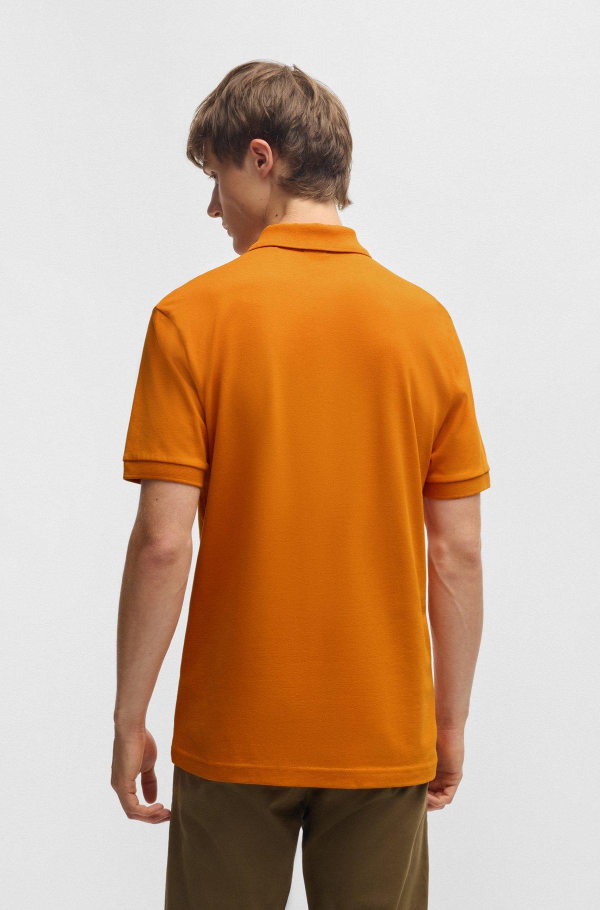 Extra-slim-fit stretch-cotton shirt with logo tape Product Image