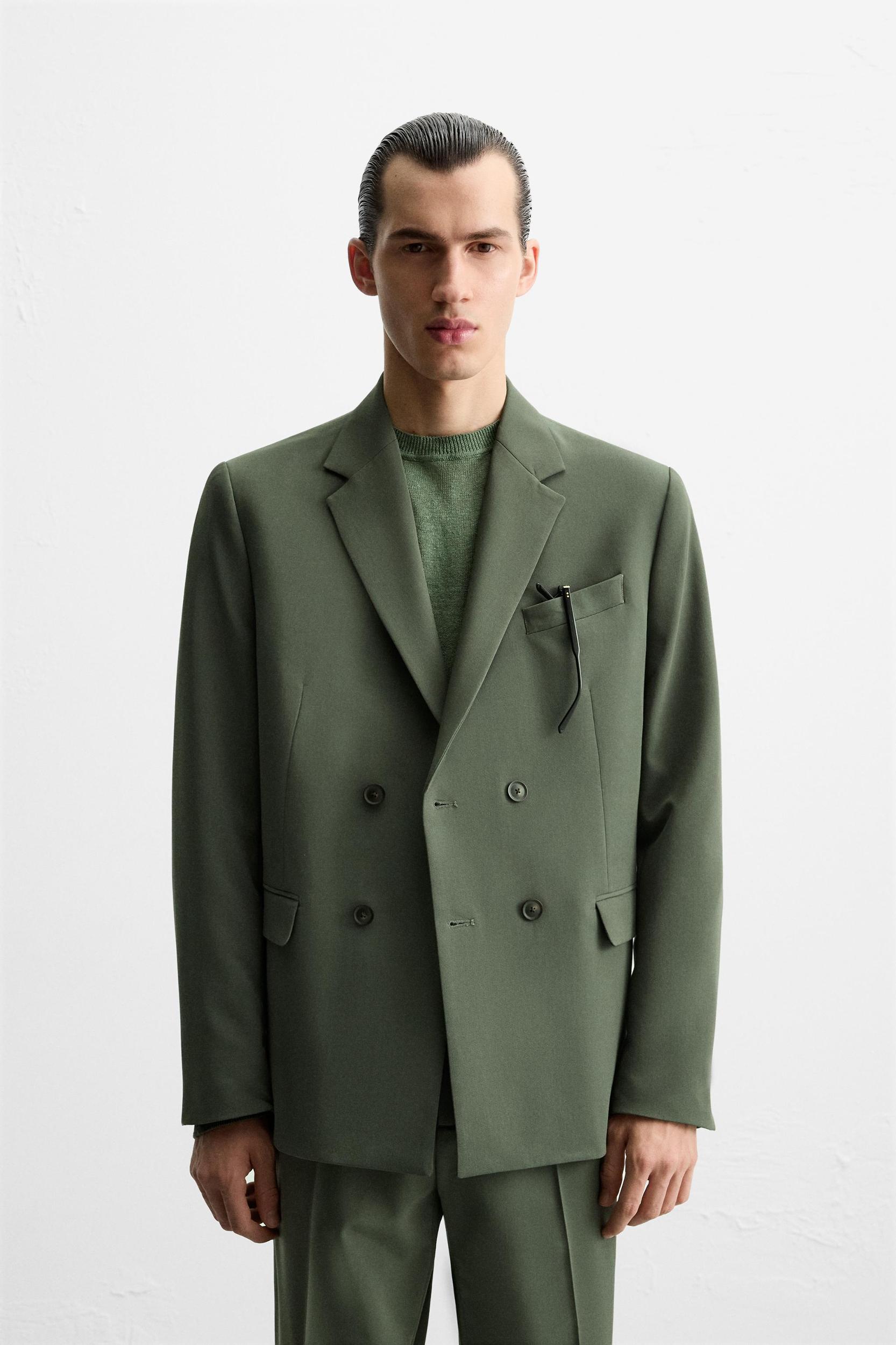 DOUBLE BREASTED SUIT BLAZER Product Image