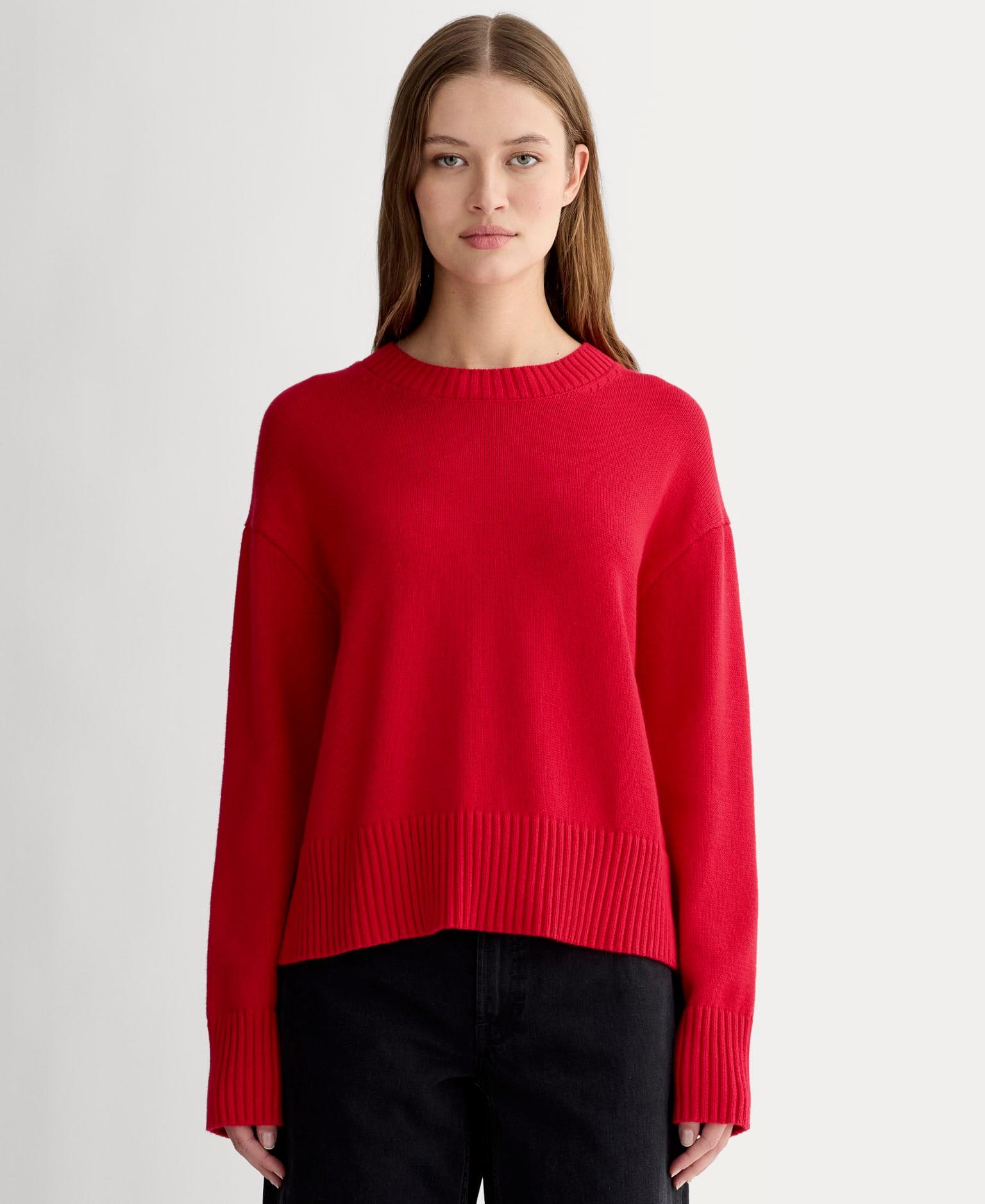 Womens Boxy Sweater in Everyday Cotton by Everlane Product Image