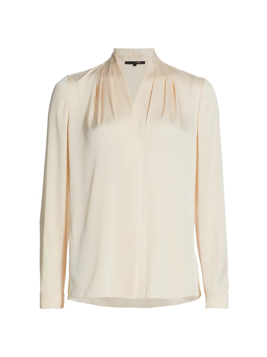 Womens Nellie Silk-Satin Blouse Product Image