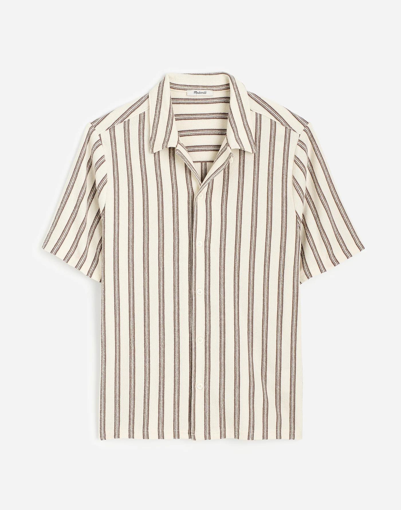 Textured Camp Collar Shirt Product Image