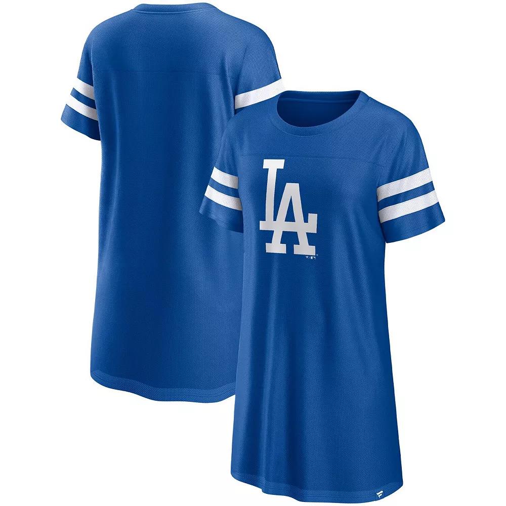 Women's Fanatics Branded Royal Los Angeles Dodgers Iconic Mesh Dress, Size: Small, Blue Product Image