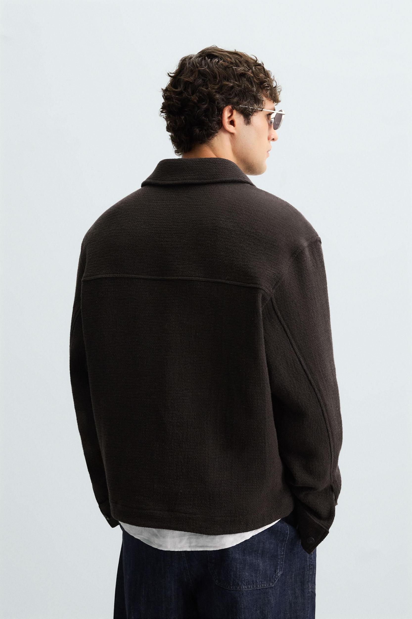 TEXTURED POLO OVERSHIRT Product Image