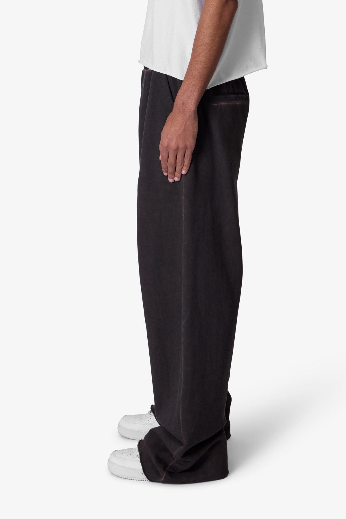 Acid Wash Sweatpants - Brown Product Image