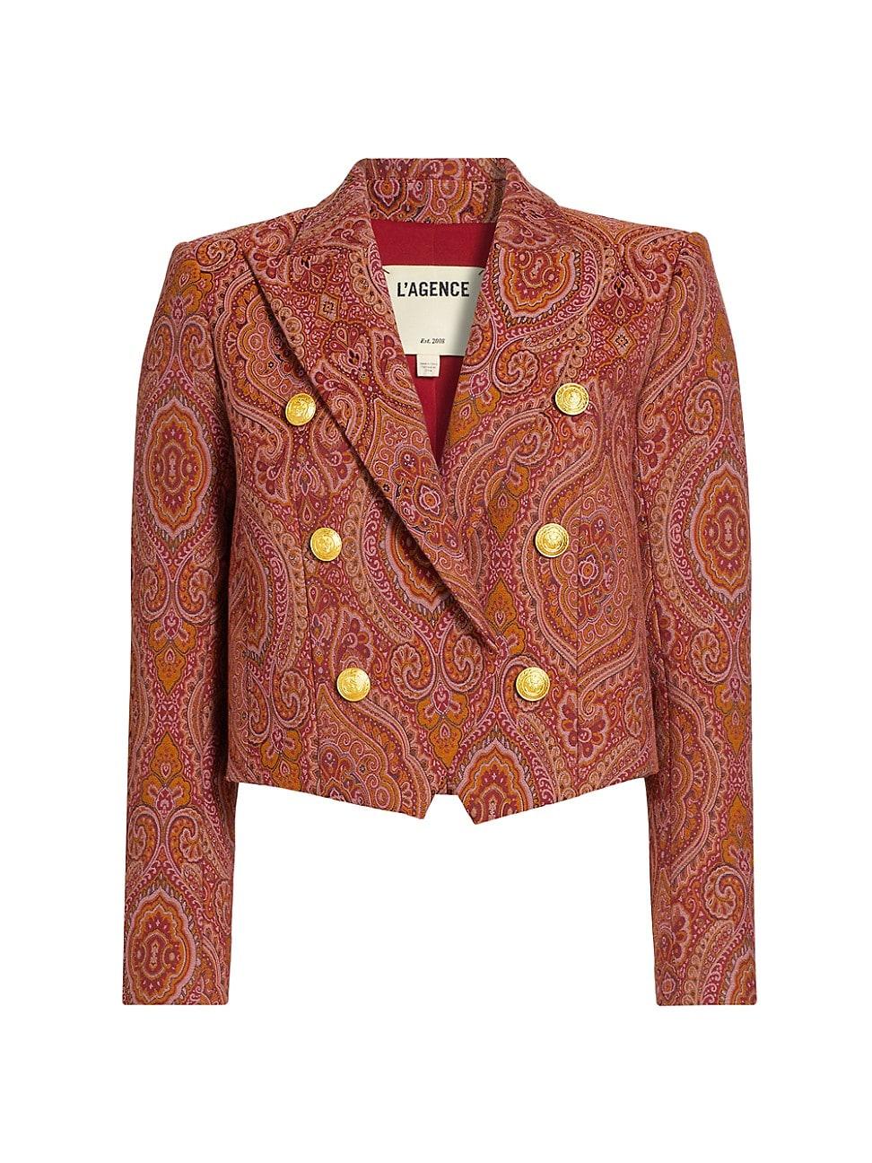 Womens Lila Paisley Boxy Blazer Product Image