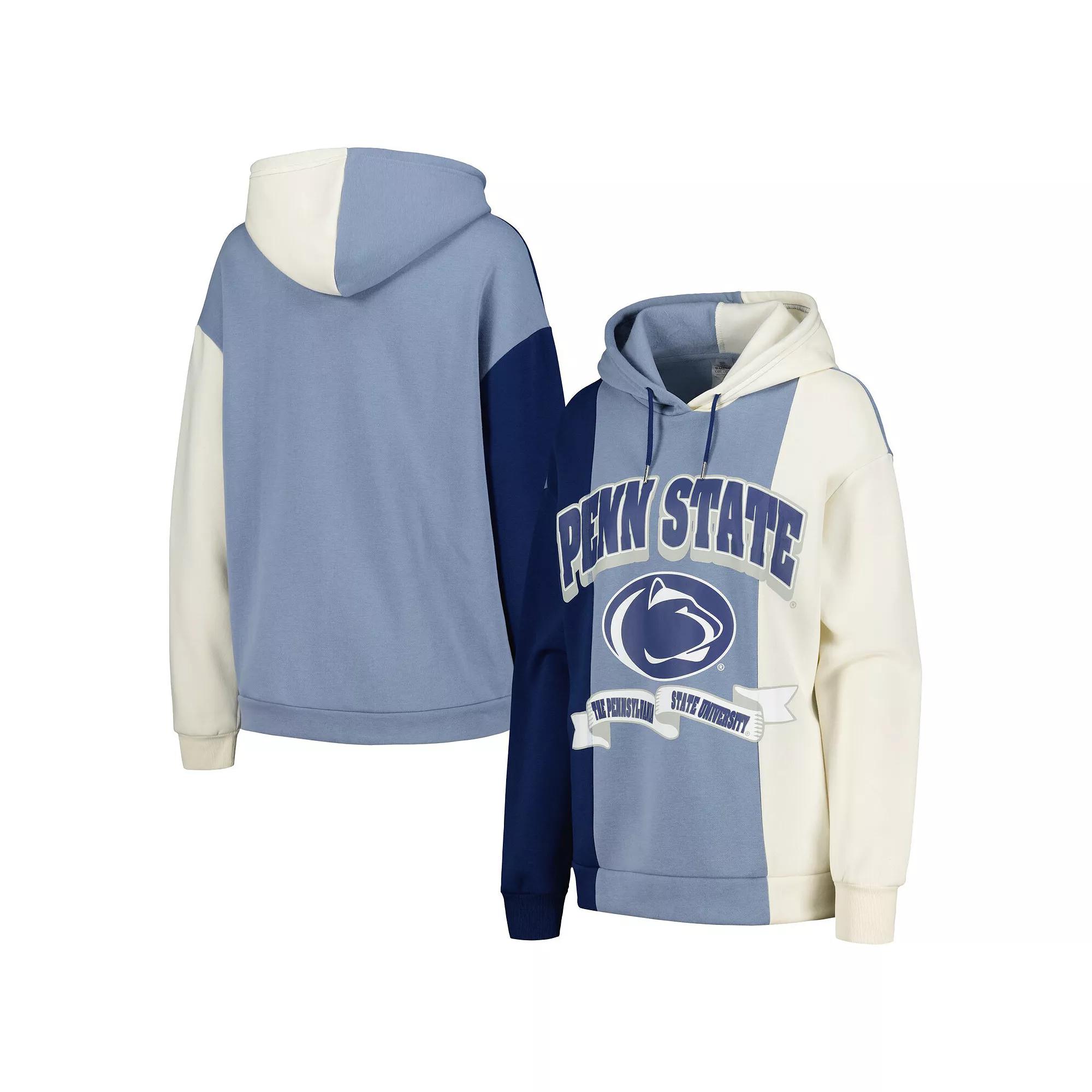 Women's Gameday Couture Navy Penn State Nittany Lions Hall of Fame Colorblock Pullover Hoodie, Size: Medium, Blue Product Image