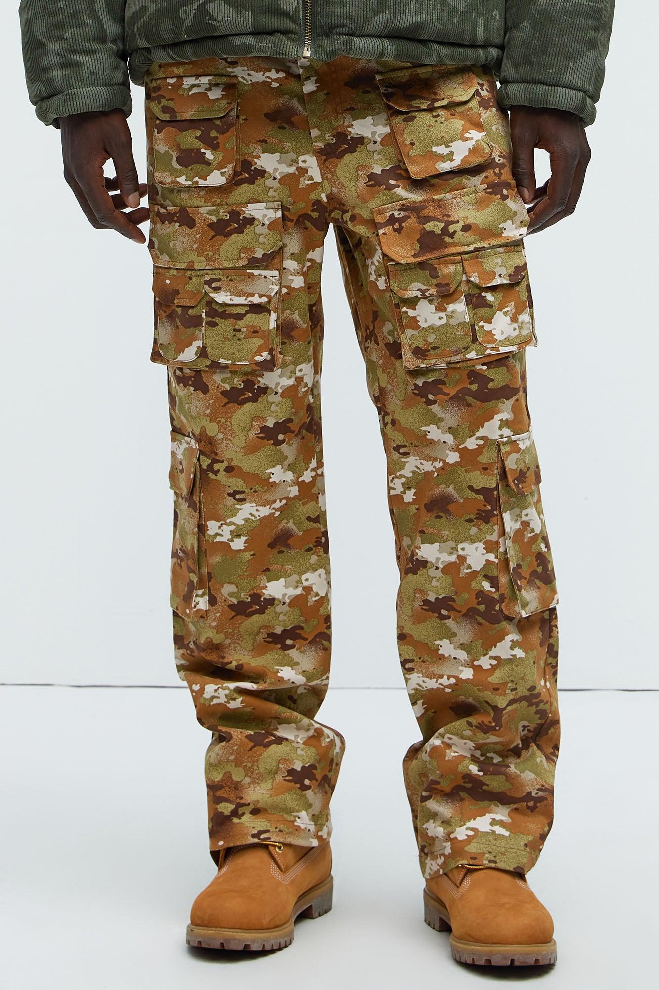 Tony Straight Utility Pants - Camouflage Product Image