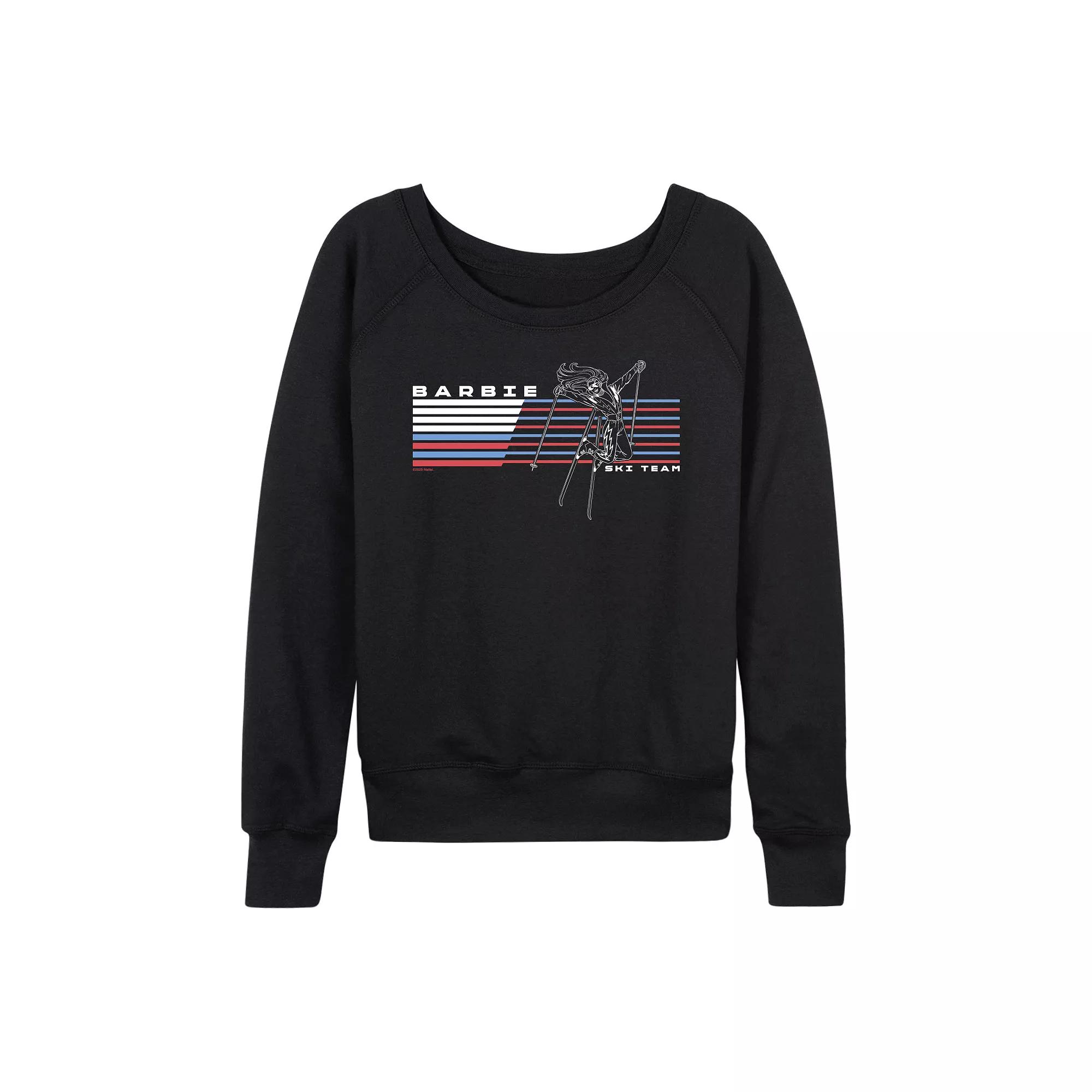 Women's Barbie Ski Team French Terry Long Sleeve Tee,  Product Image