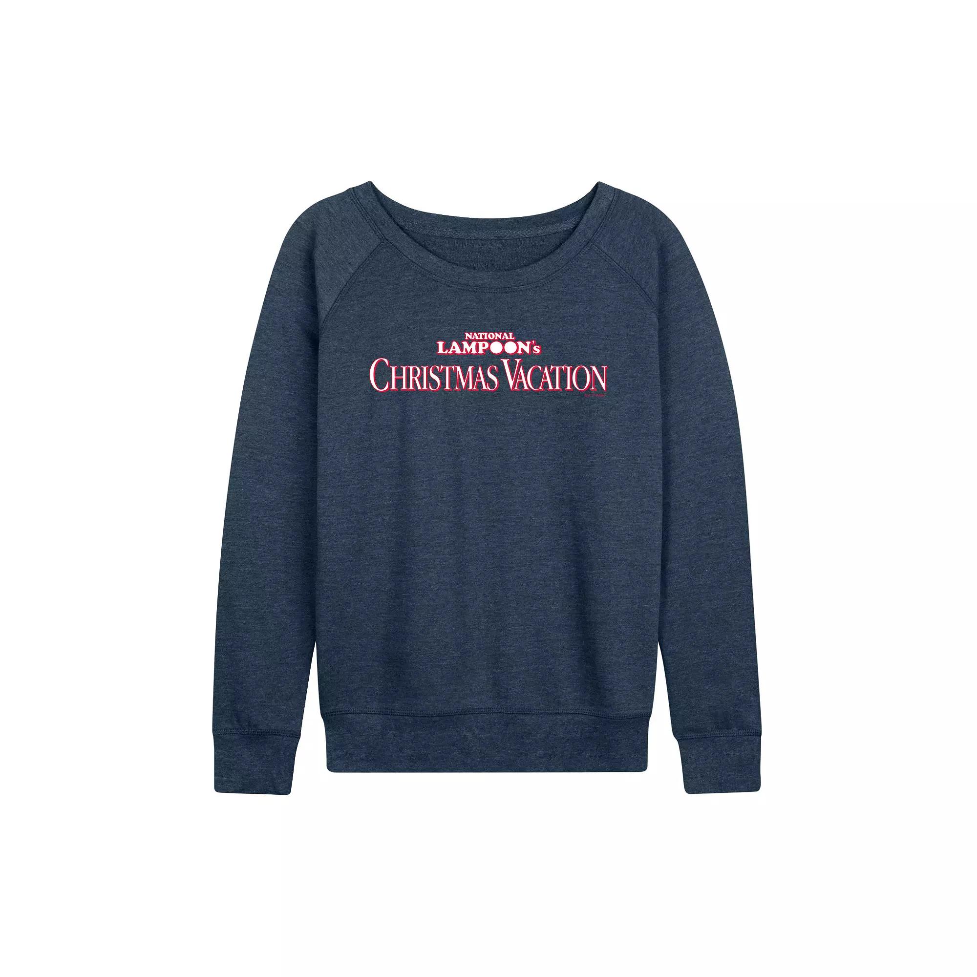 Women's Witch Cat With Pumpkin Halloween French Terry Long Sleeve Tee,  Product Image