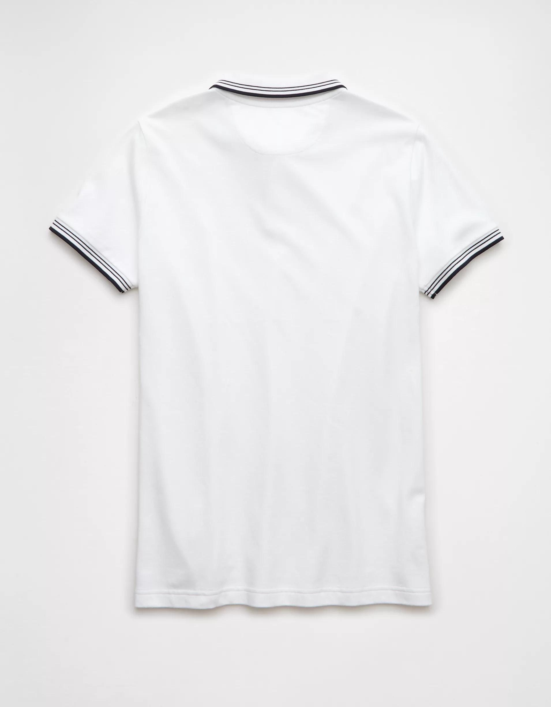 AE Lived-In Stretch Pique Slim Fit Tipped Polo Shirt Product Image