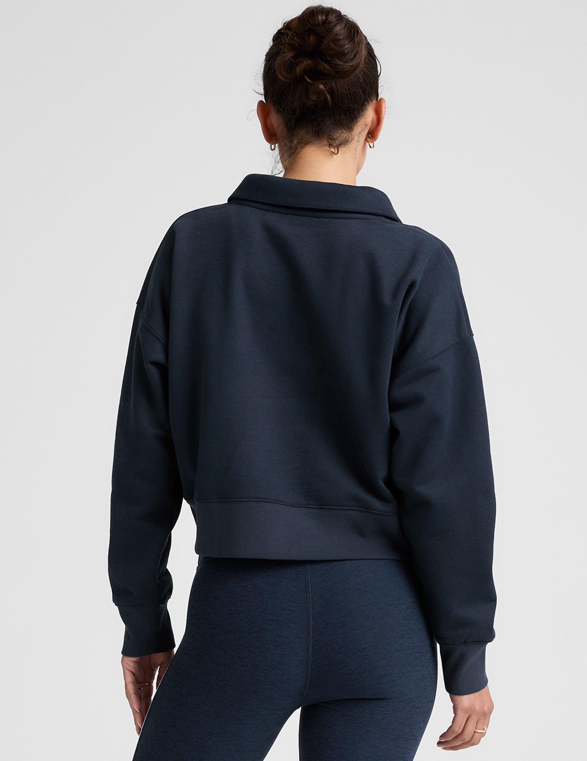 LuxeFleece Collared Sweatshirt Product Image