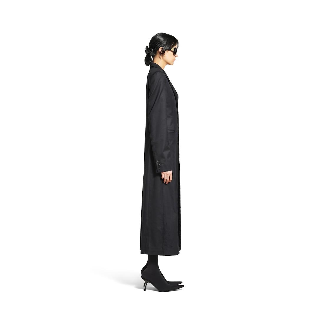 Women's Slim Coat in Black Product Image