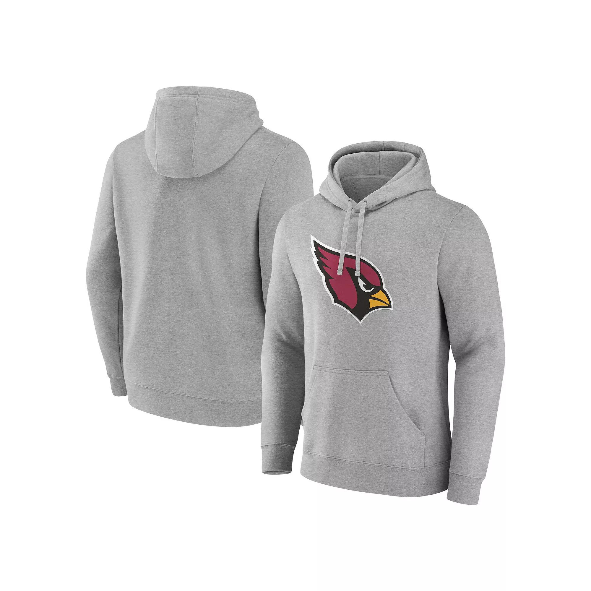 Men's Fanatics Heather Gray Arizona Cardinals Deliver Fleece Pullover Hoodie, Size: 2XL, Grey Product Image