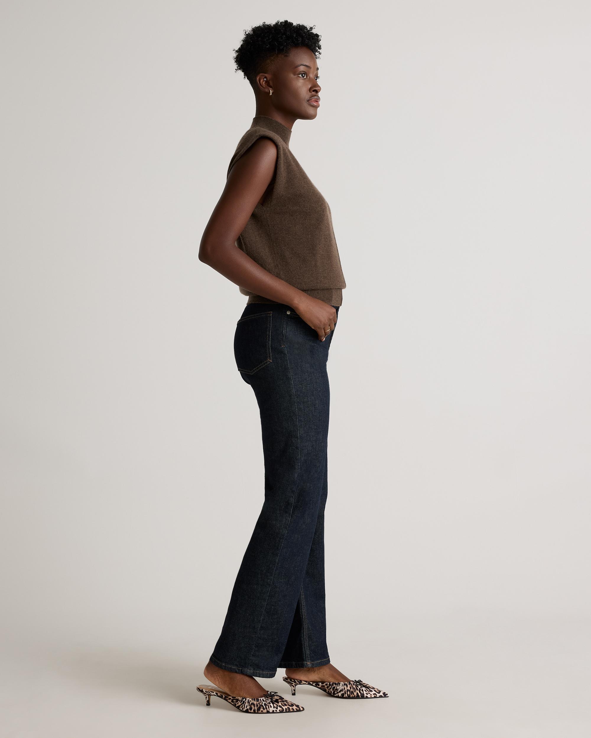 Quince | Women's Mongolian Cashmere Padded-Shoulder Sweater Tank Top Size XL Product Image