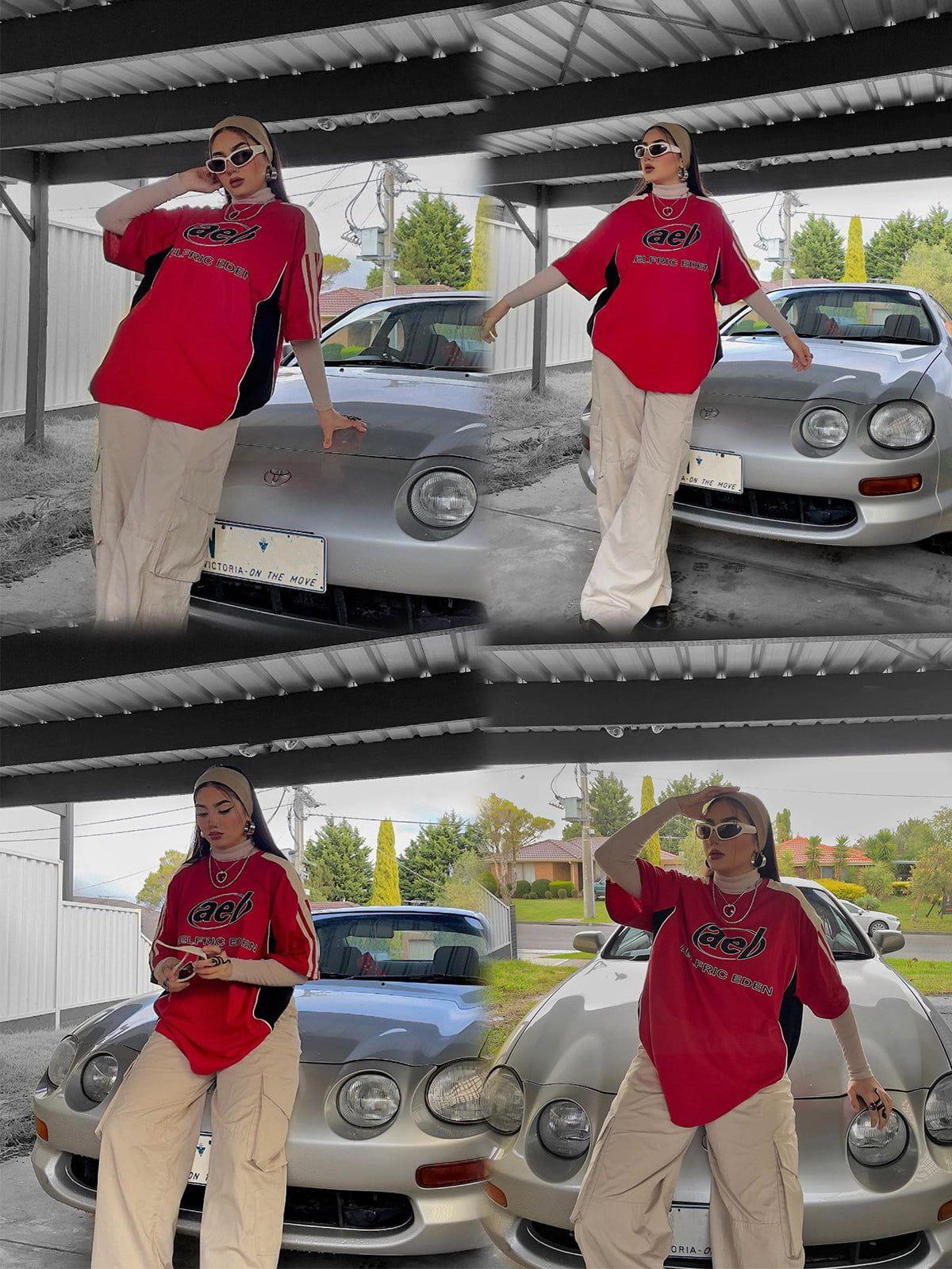 Aelfric Eden Contrast Color Stripe Soccer Jersey Product Image