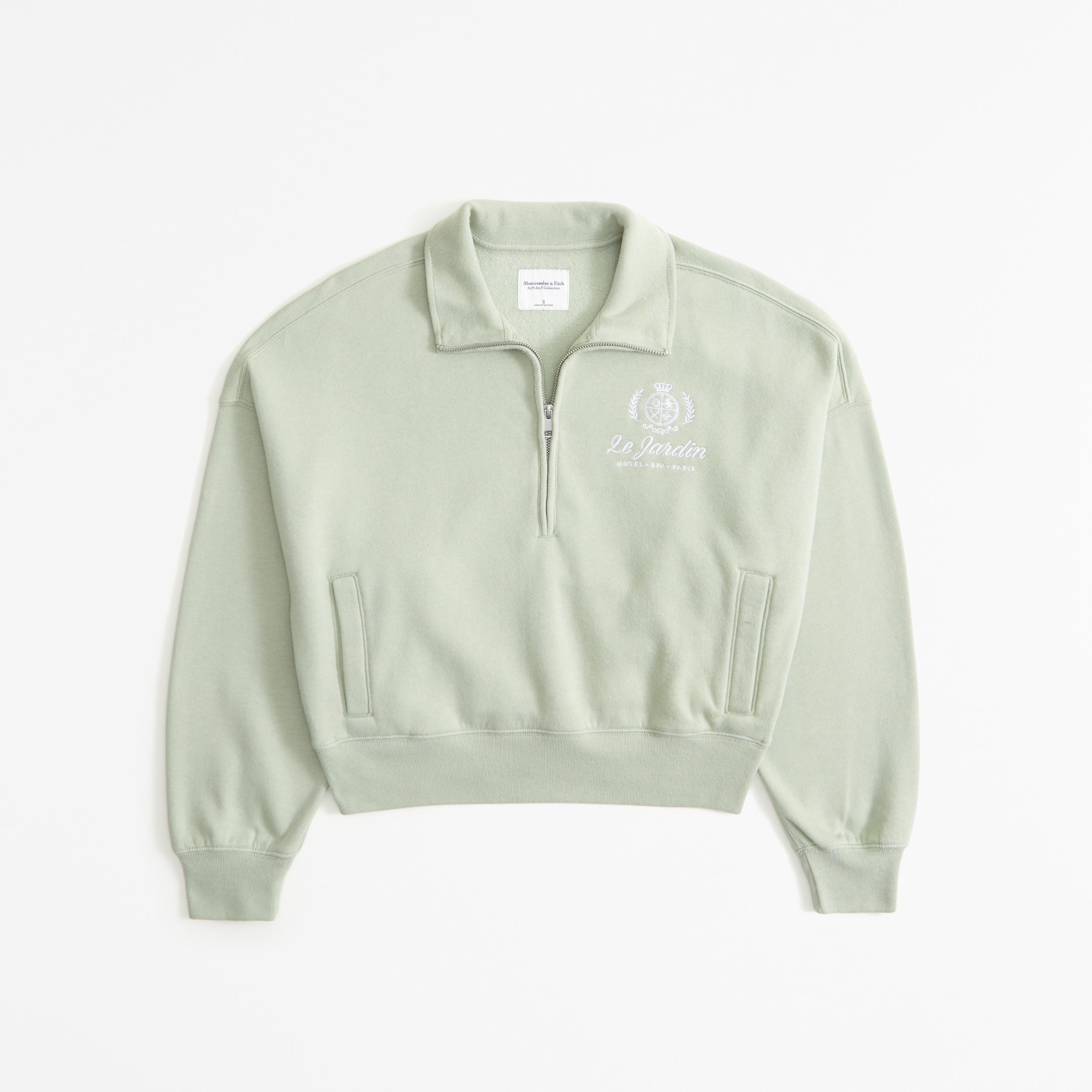 Lounge Graphic Mock Half-Zip Product Image